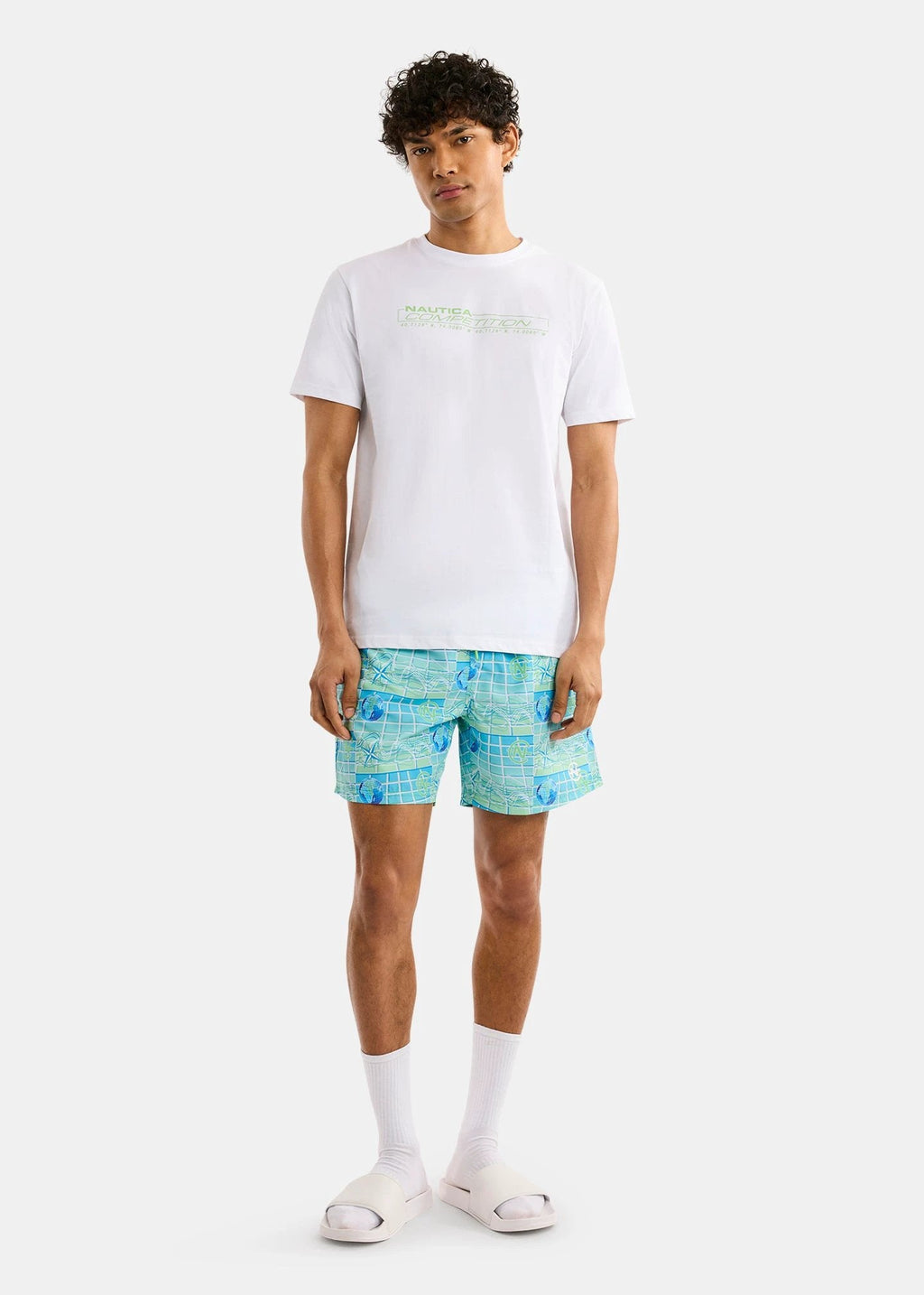 Camiseta Nautica Mangas Cortas Estampada Para Caballeros by Nautica