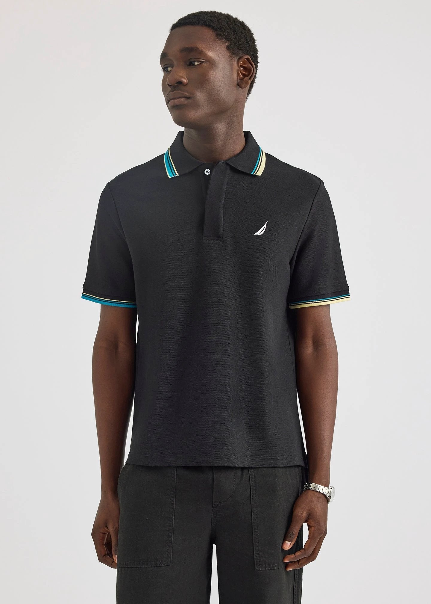 Poloshirt Nautica Mangas Cortas Liso Para Caballeros by Nautica