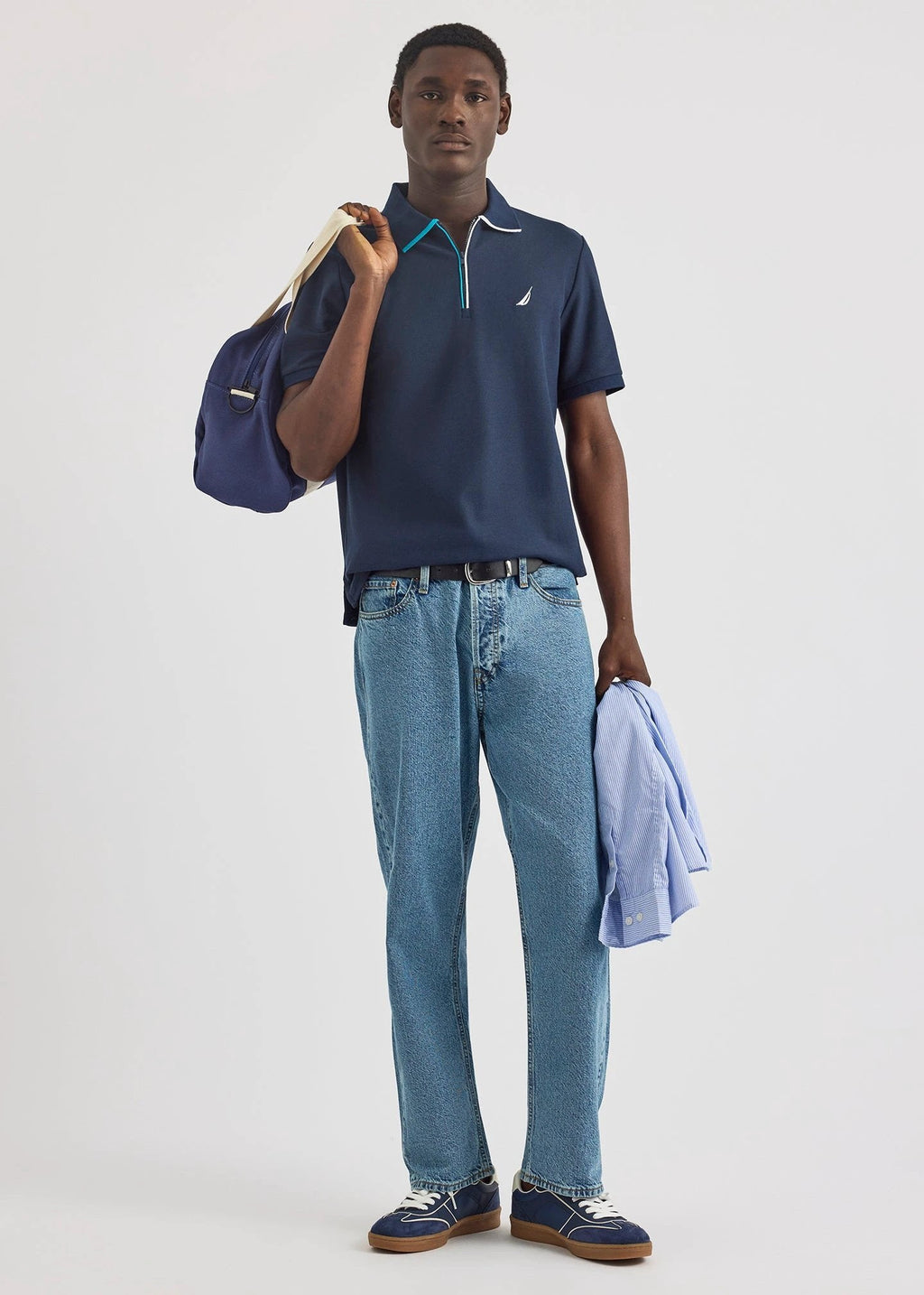 Poloshirt Nautica Mangas Cortas Estampado Para Caballeros by Nautica