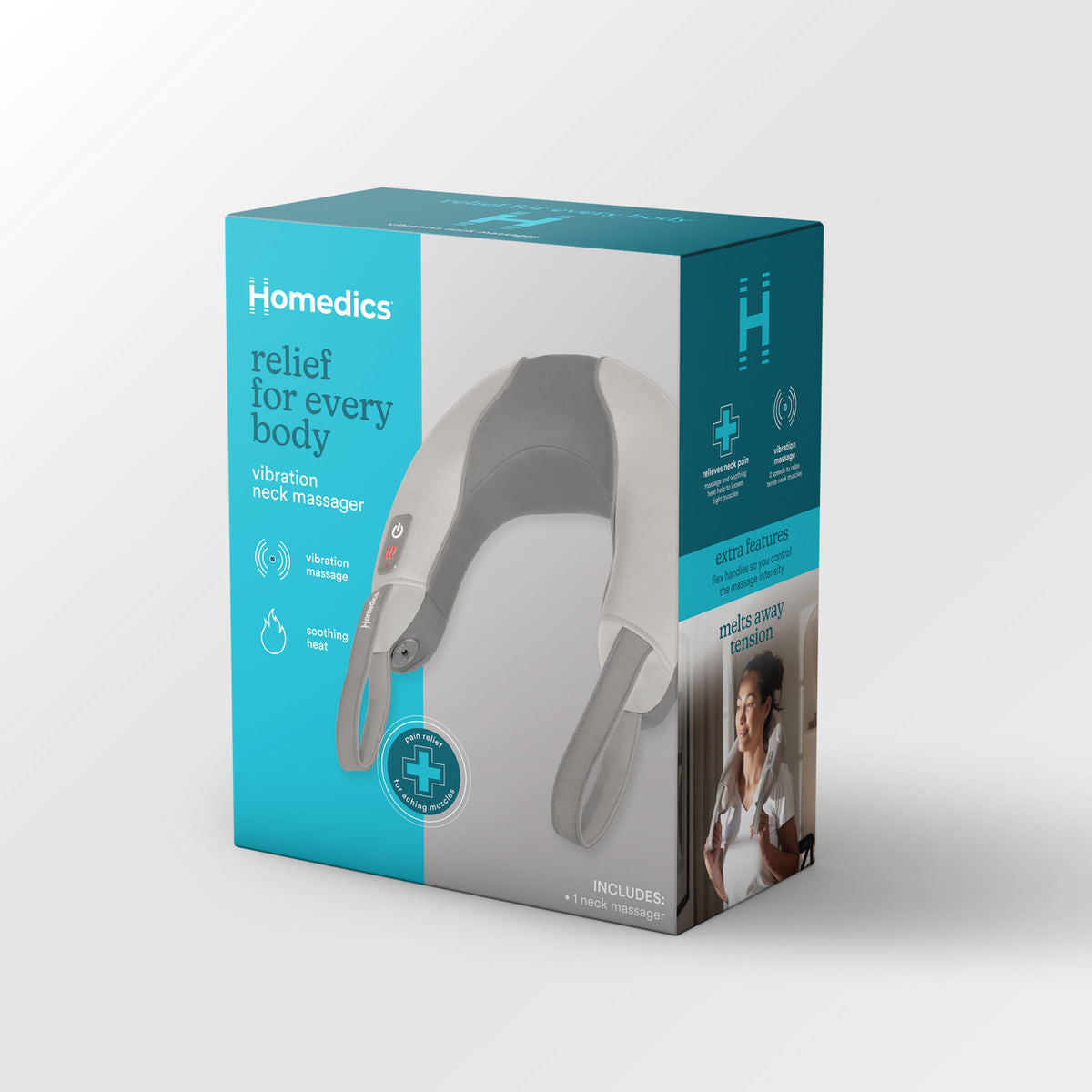 HoMedics Pro Therapy Masajeador de Cuello con Vibración y Calor