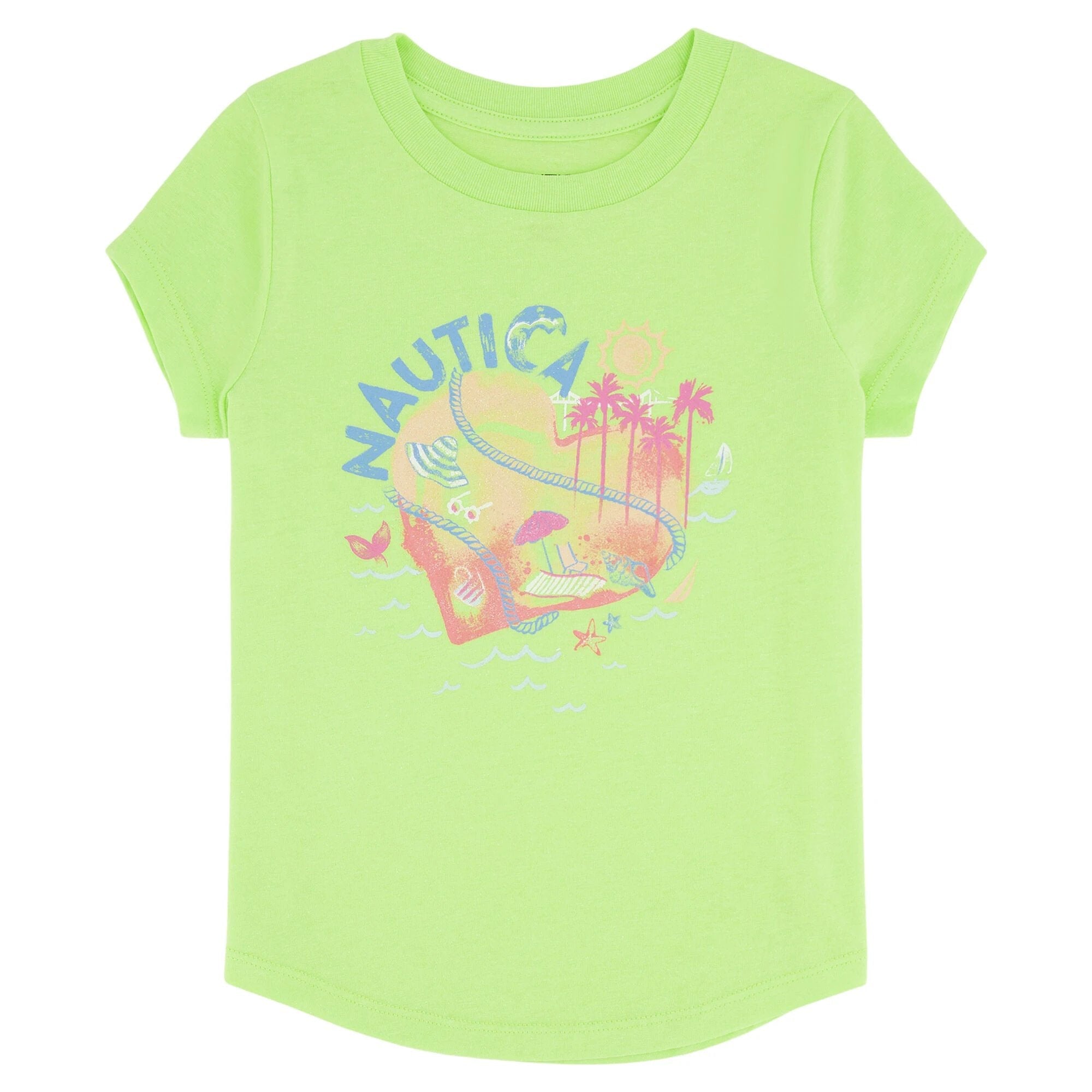 Camiseta Nautica Mangas Cortas Estampada Para Niñas by Nautica