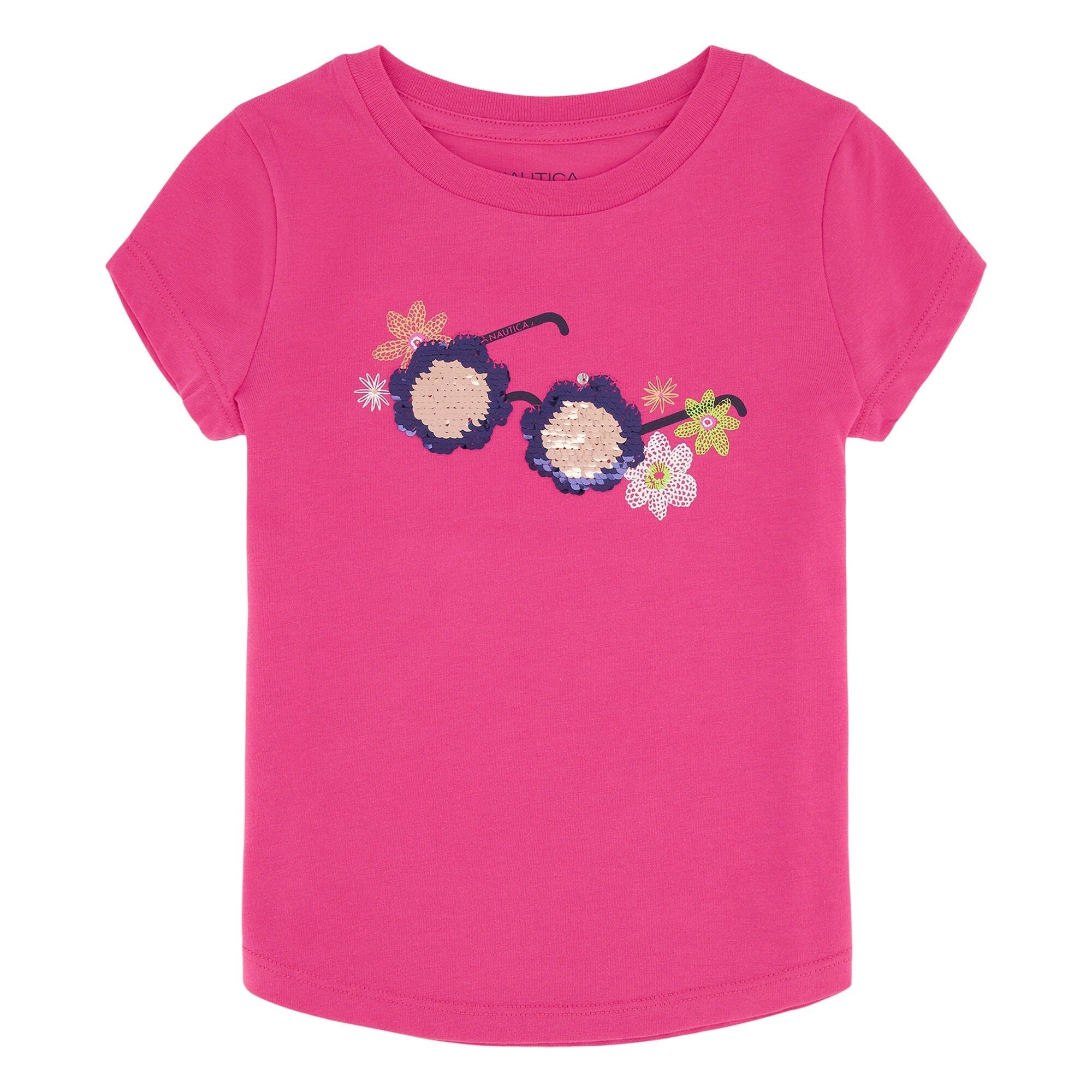 Camiseta Nautica Mangas Cortas Estampada Para Niñas by Nautica