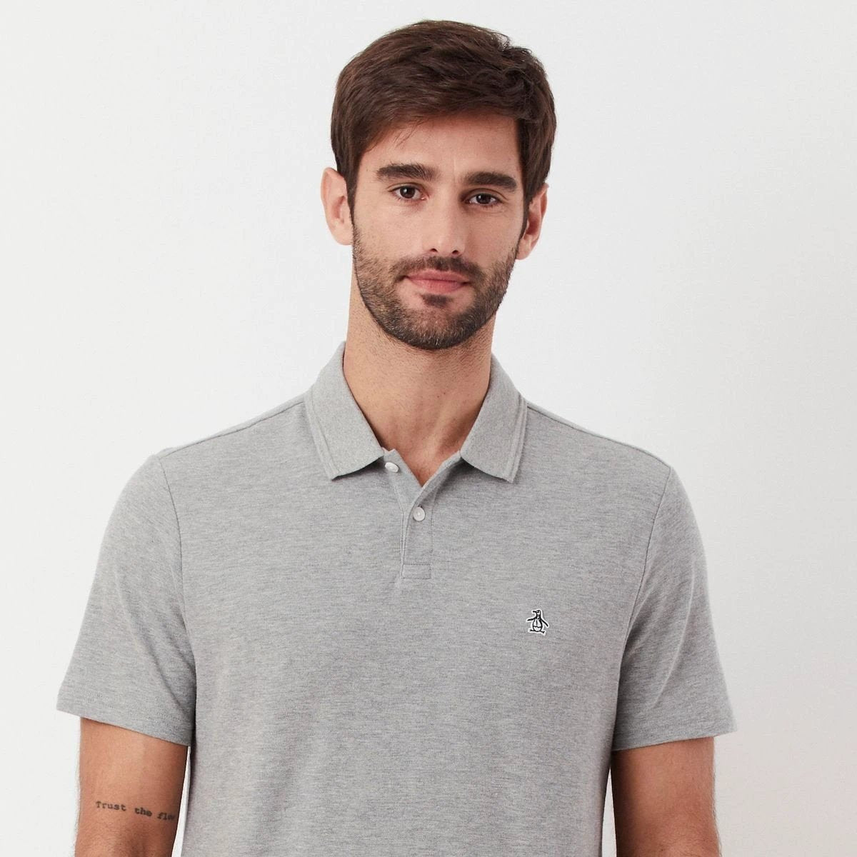 Poloshirt Penguin Mangas Cortas Liso Para Caballeros by Penguin