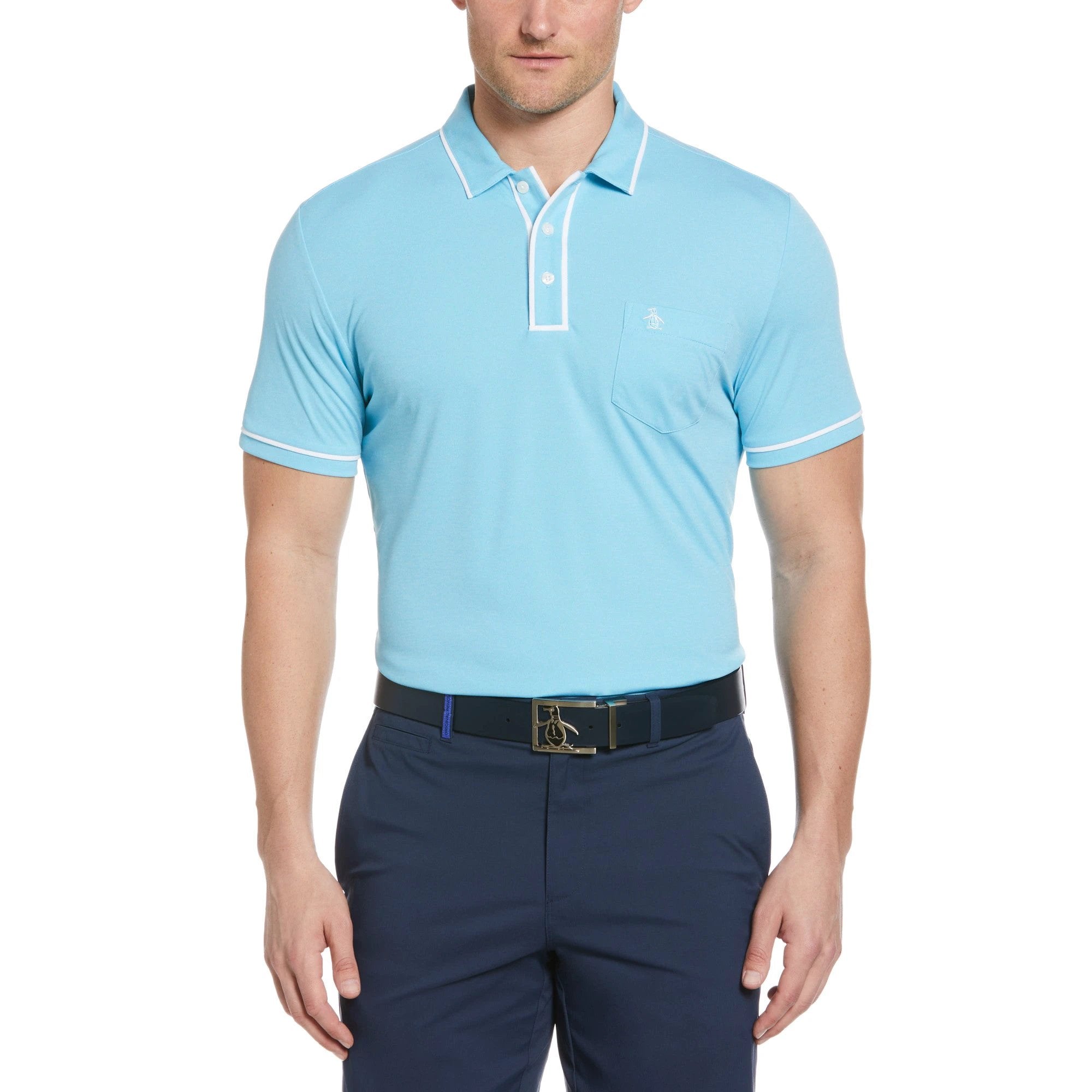 Poloshirt Penguin Mangas Cortas Liso P/ Caballeros by Penguin