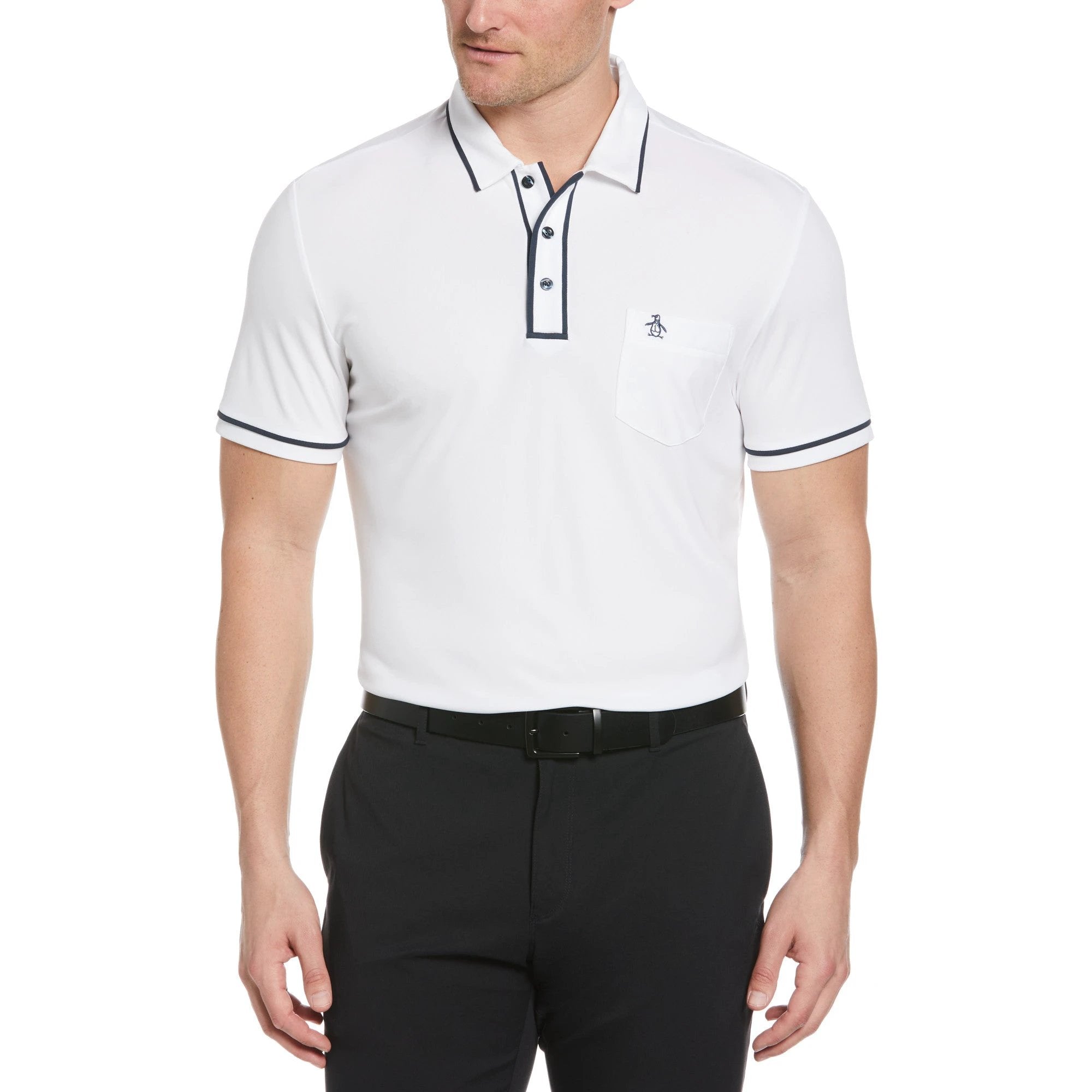 Poloshirt Penguin Mangas Cortas Liso P/ Caballeros by Penguin