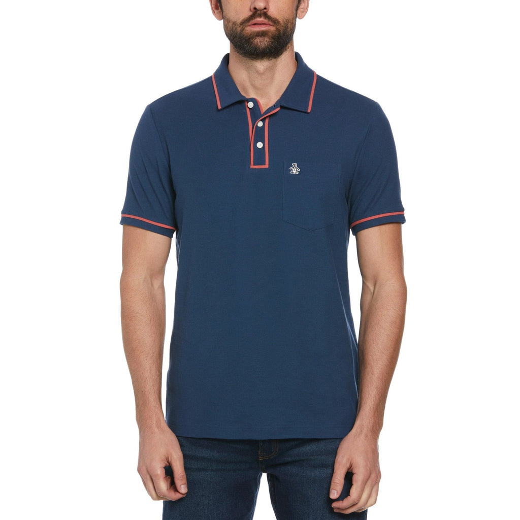 Poloshirt Penguin Mangas Cortas Liso P/ Caballeros by Penguin