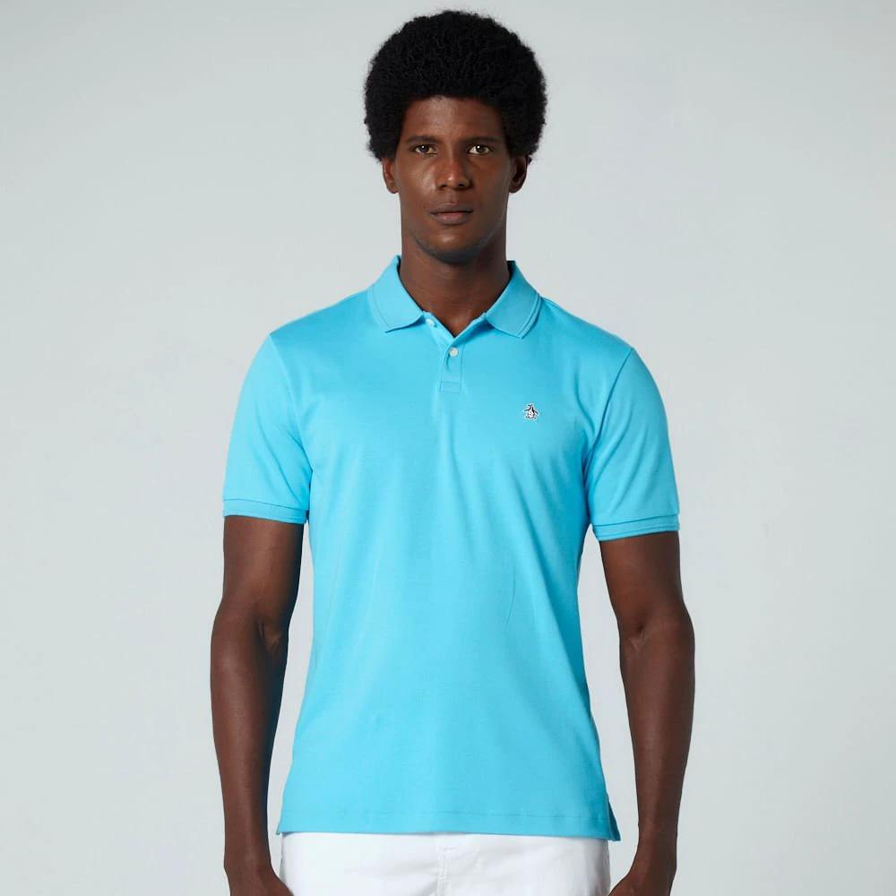 Poloshirt Penguin Mangas Cortas Liso Para Caballeros by Penguin