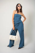 PANTALON FLUIDO TEXTURA R-C 8712.