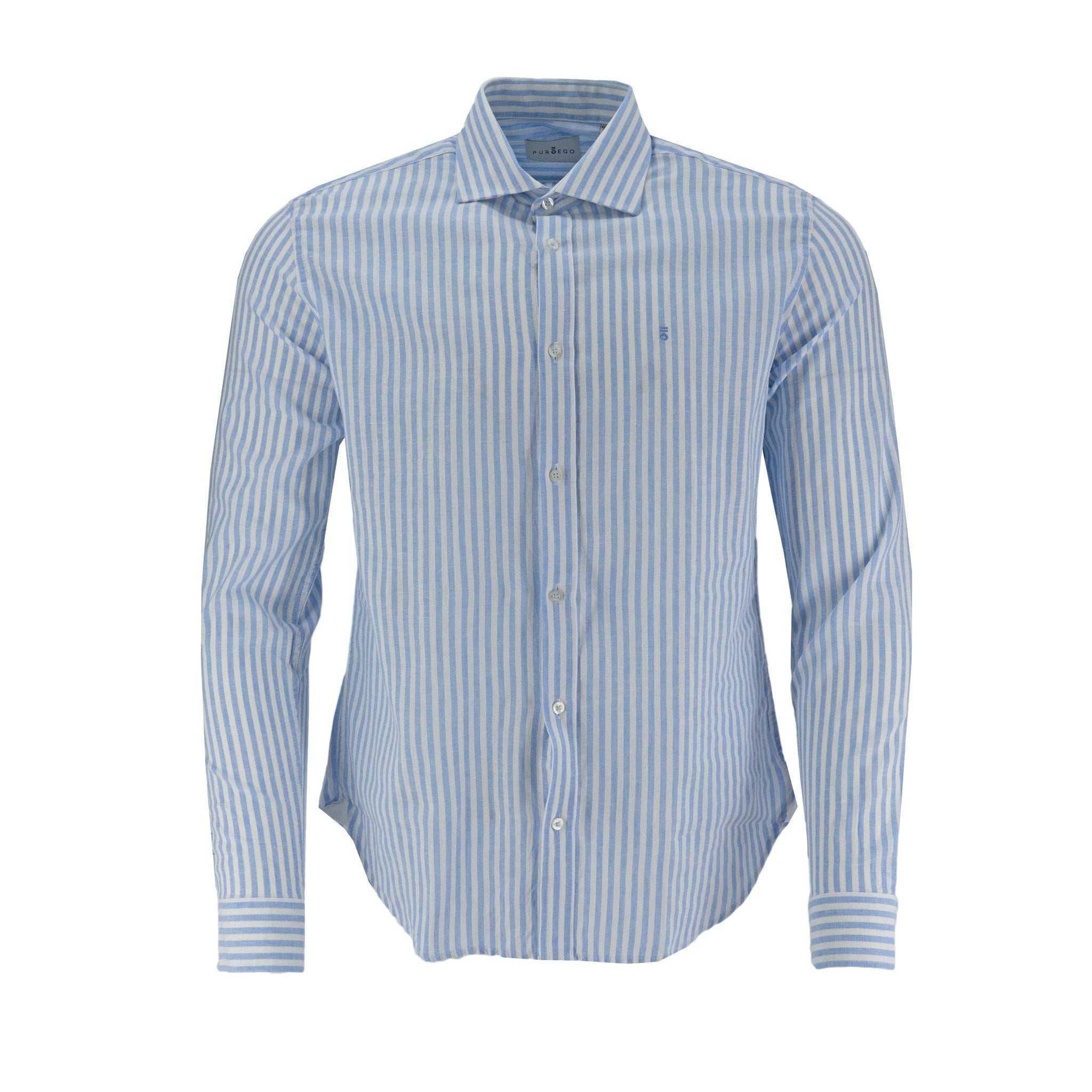Camisa Puroego Mangas Largas Rayas Para Caballeros by Puroego