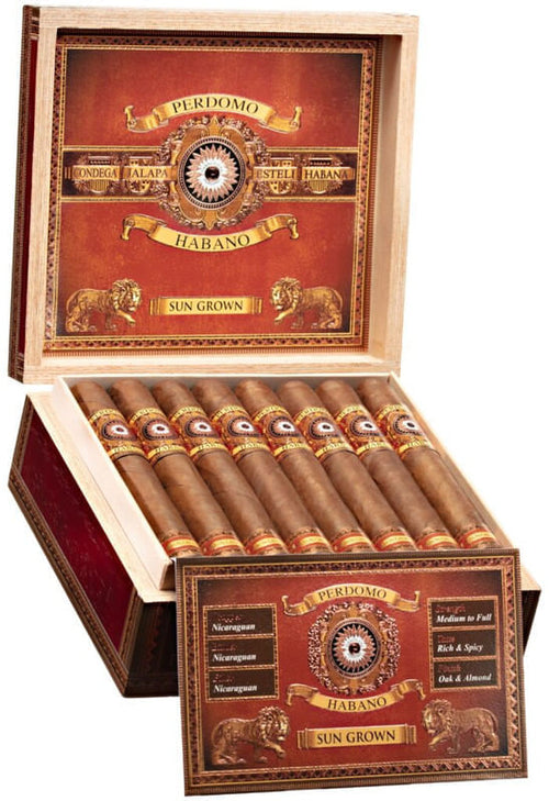 Perdomo Habano Bourbon Barrel-Aged Sun Grown Robusto de 24