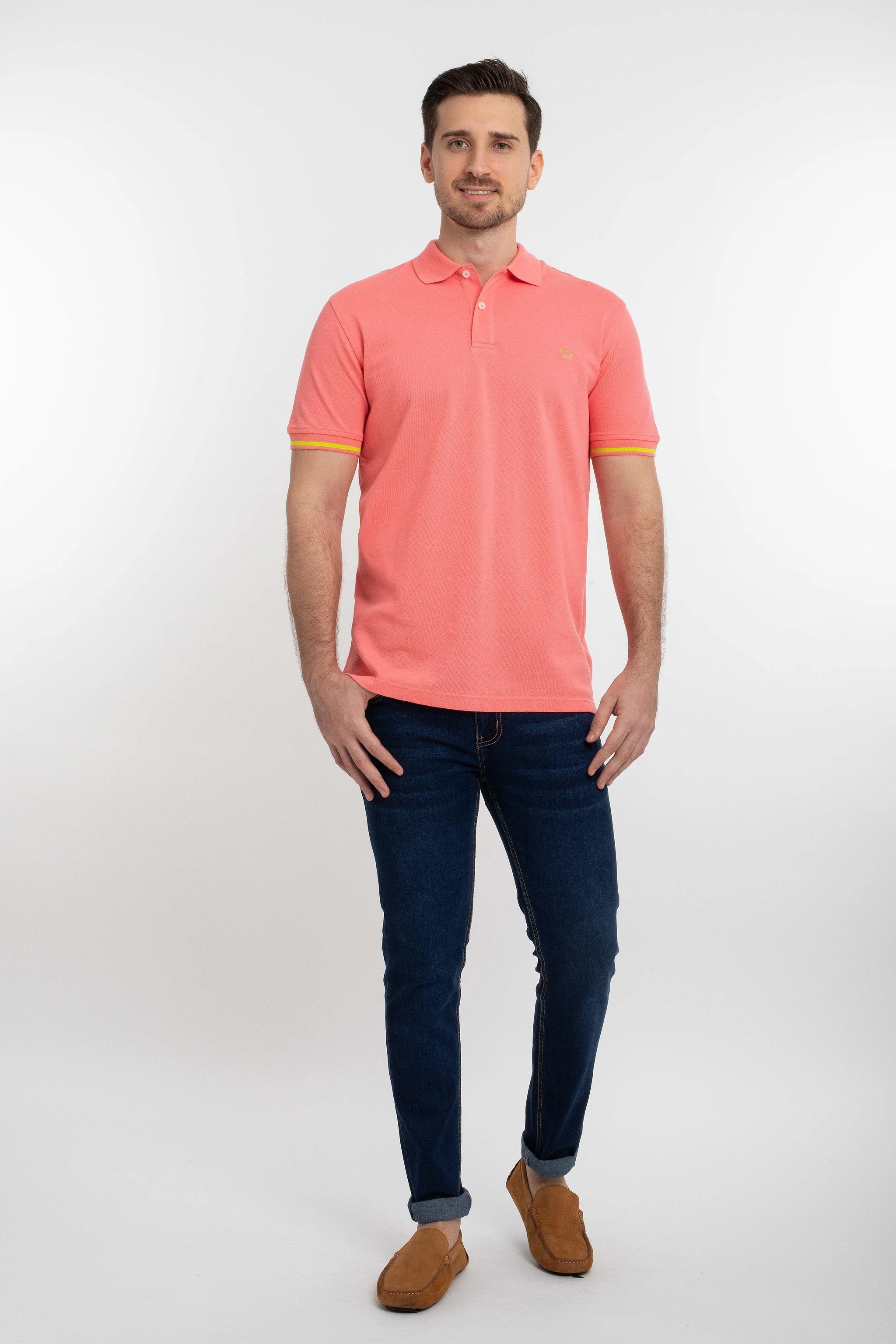 Poloshirt Oscar De La Renta Mangas Cortas Liso Para Caballeros by Oscar De La Renta