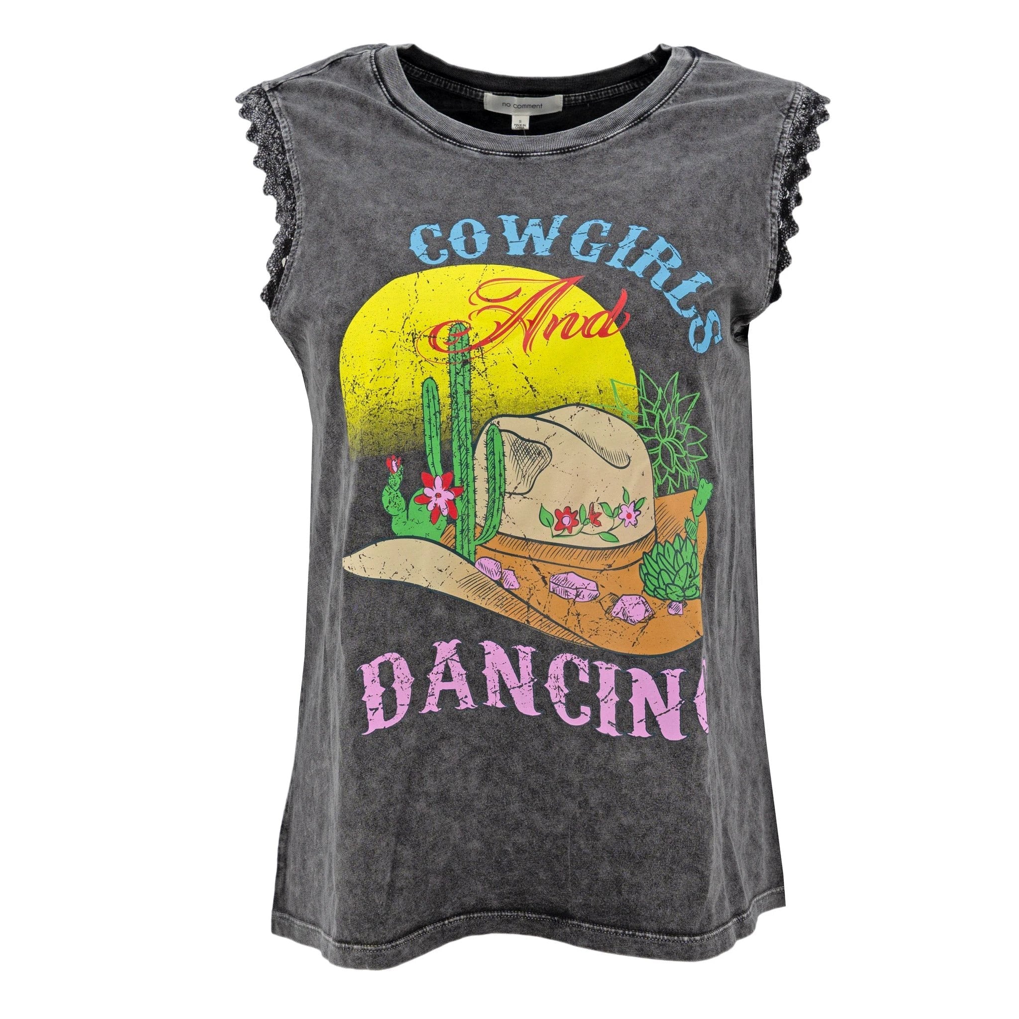 Camiseta No Comment Estampada P/ Damas by Adrienne Vittadini