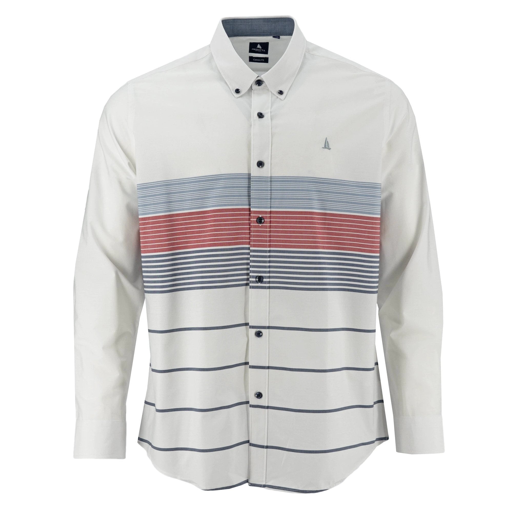Camisa Regatta Mangas Largas Rayas Para Caballeros by Regatta