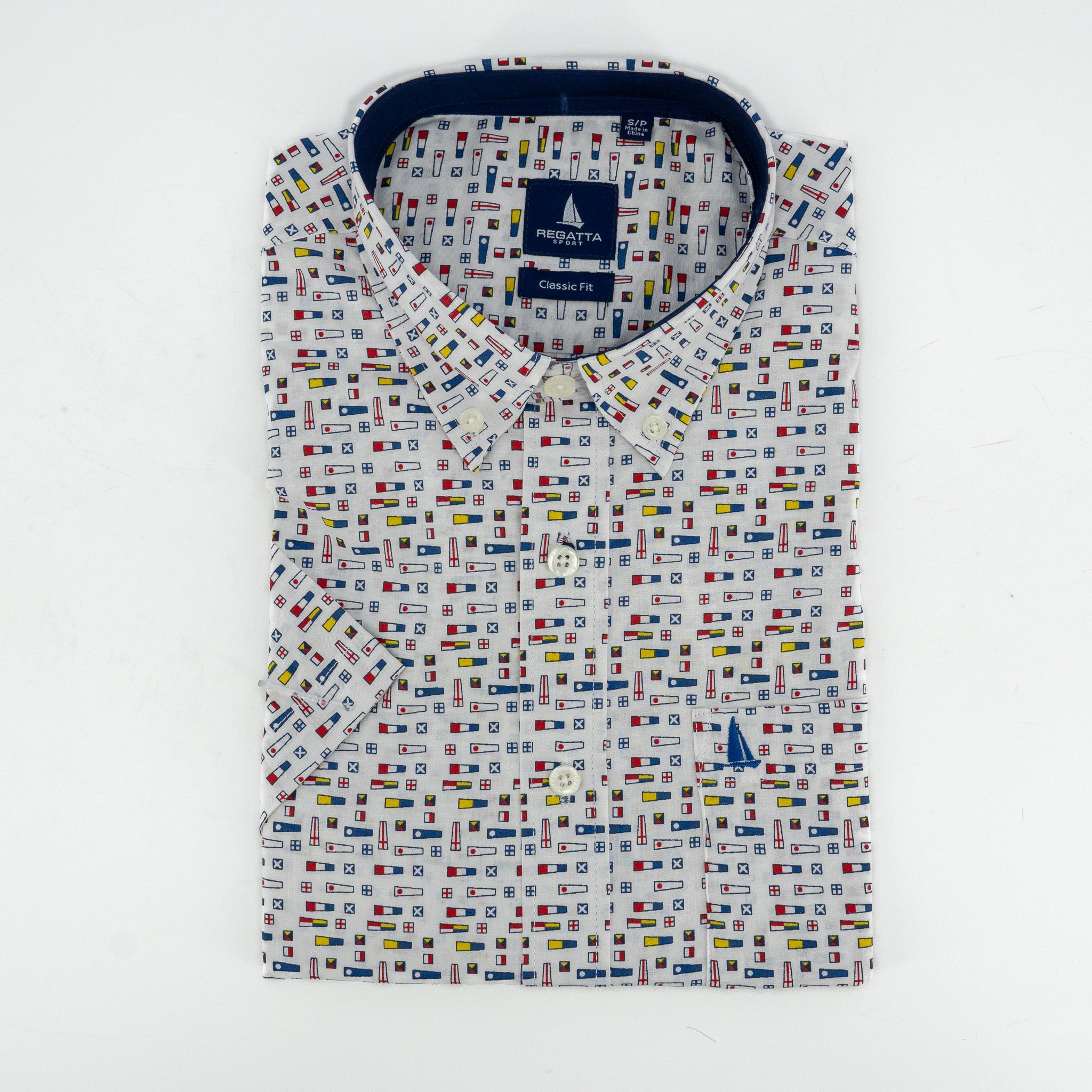 Camisa Regatta Mangas Cortas Estampada P/ Caballeros by Regatta
