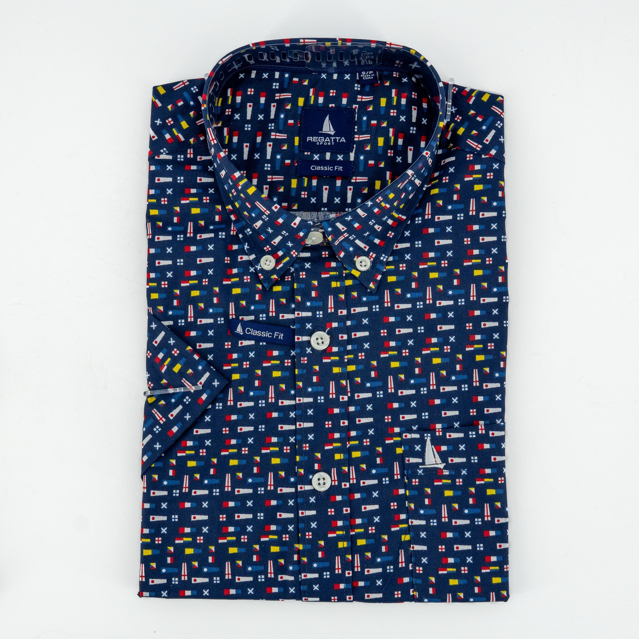 Camisa Regatta Mangas Cortas Estampada P/ Caballeros by Regatta
