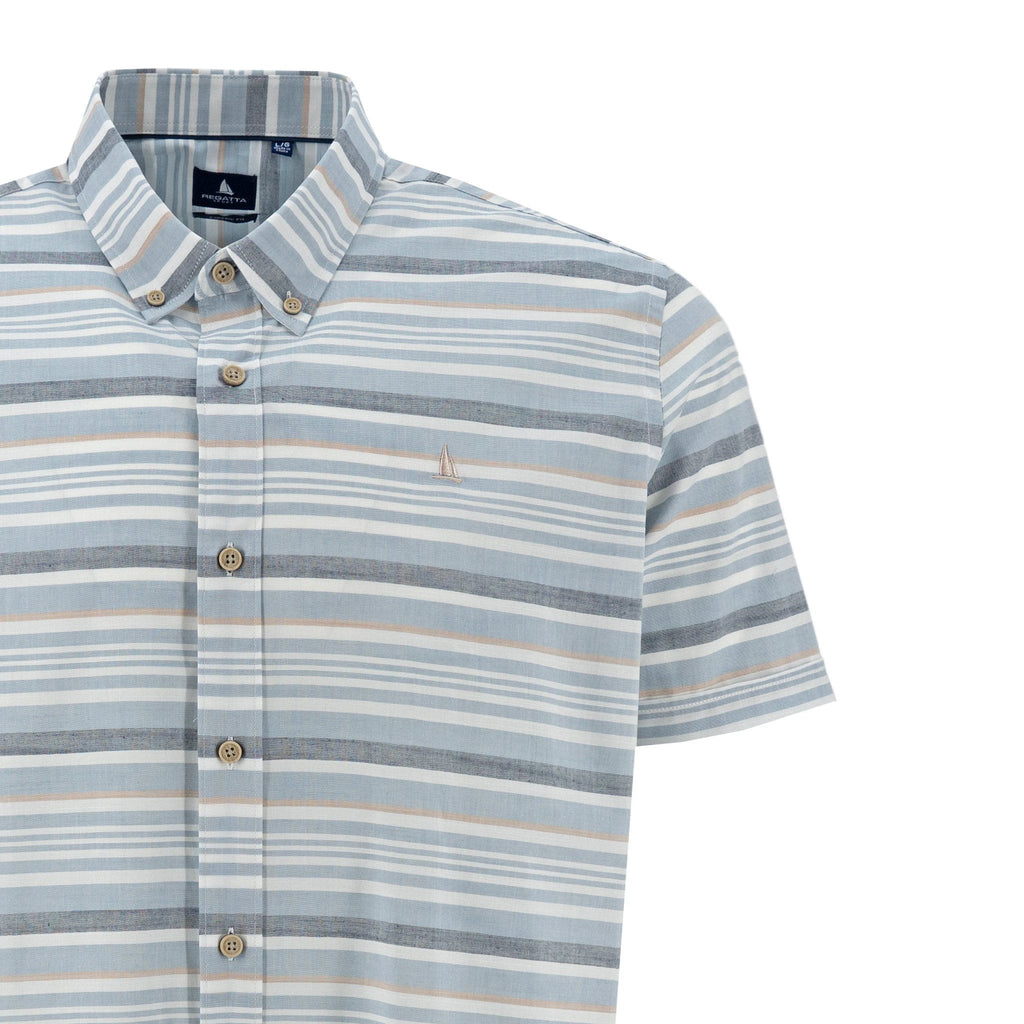 Camisa Regatta Mangas Cortas Rayas Para Caballeros by Regatta