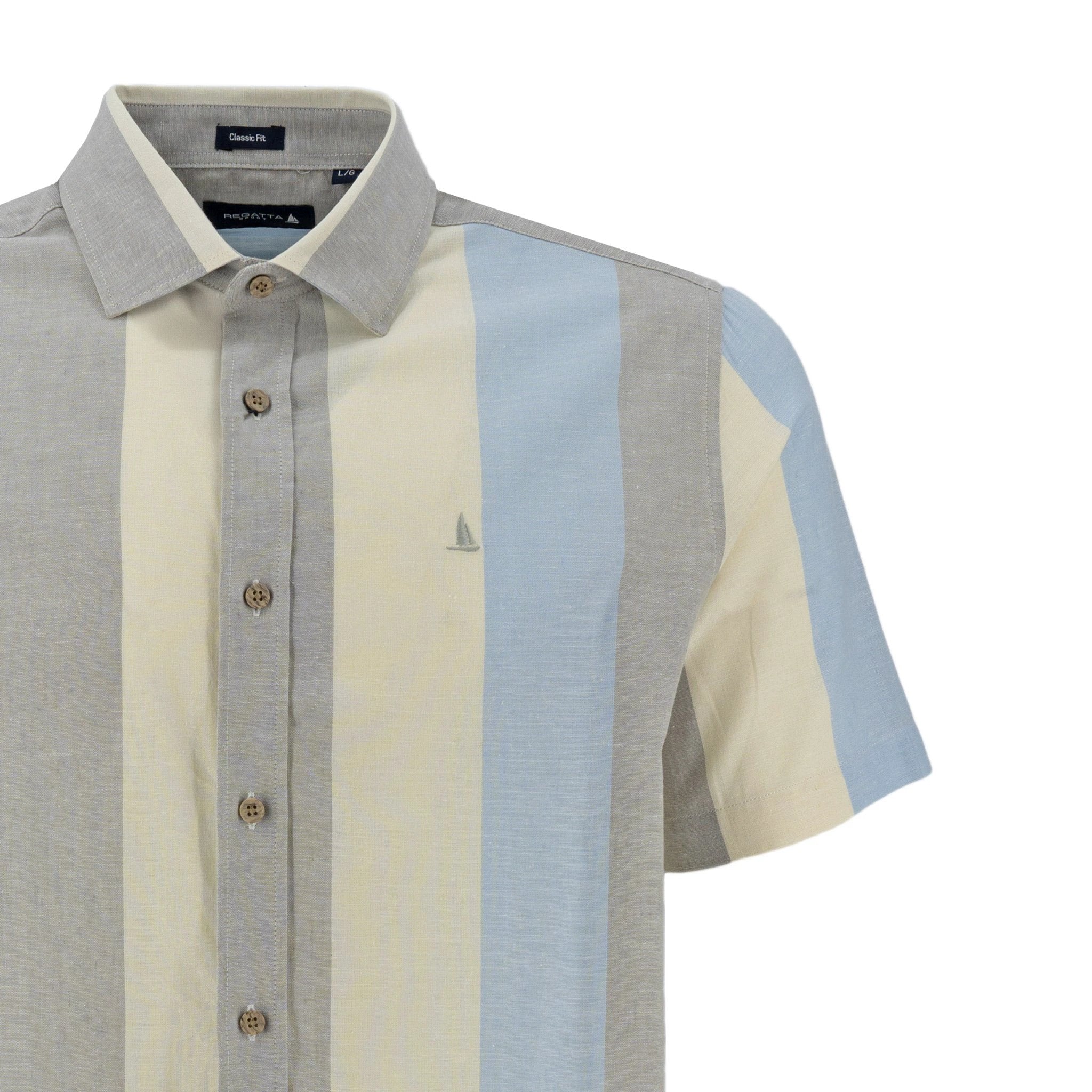 Camisa Regatta Mangas Cortas Rayas Para Caballeros by Regatta