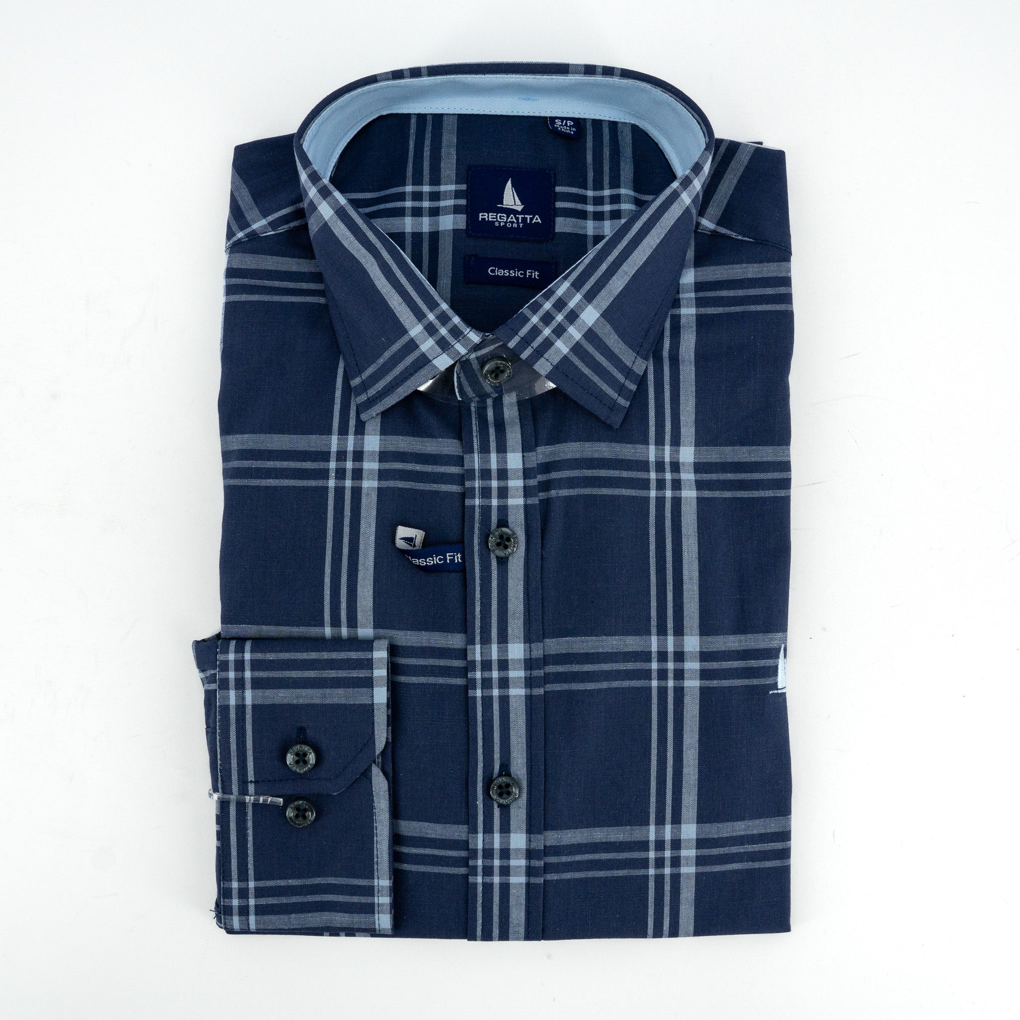 Camisa Regatta Mangas Largas Cuadros P/ Caballeros by Regatta