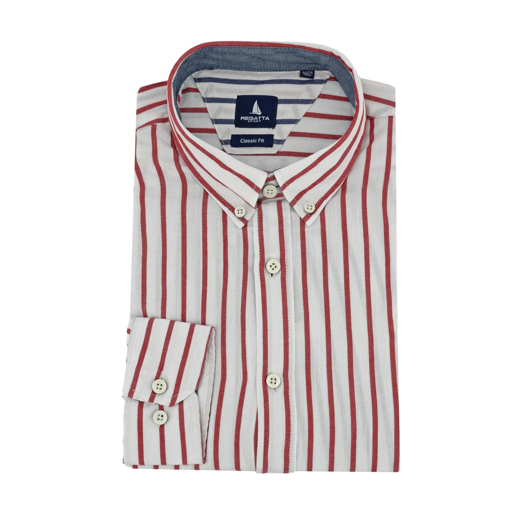 Camisa Regatta Mangas Largas Rayas P/ Caballeros by Regatta
