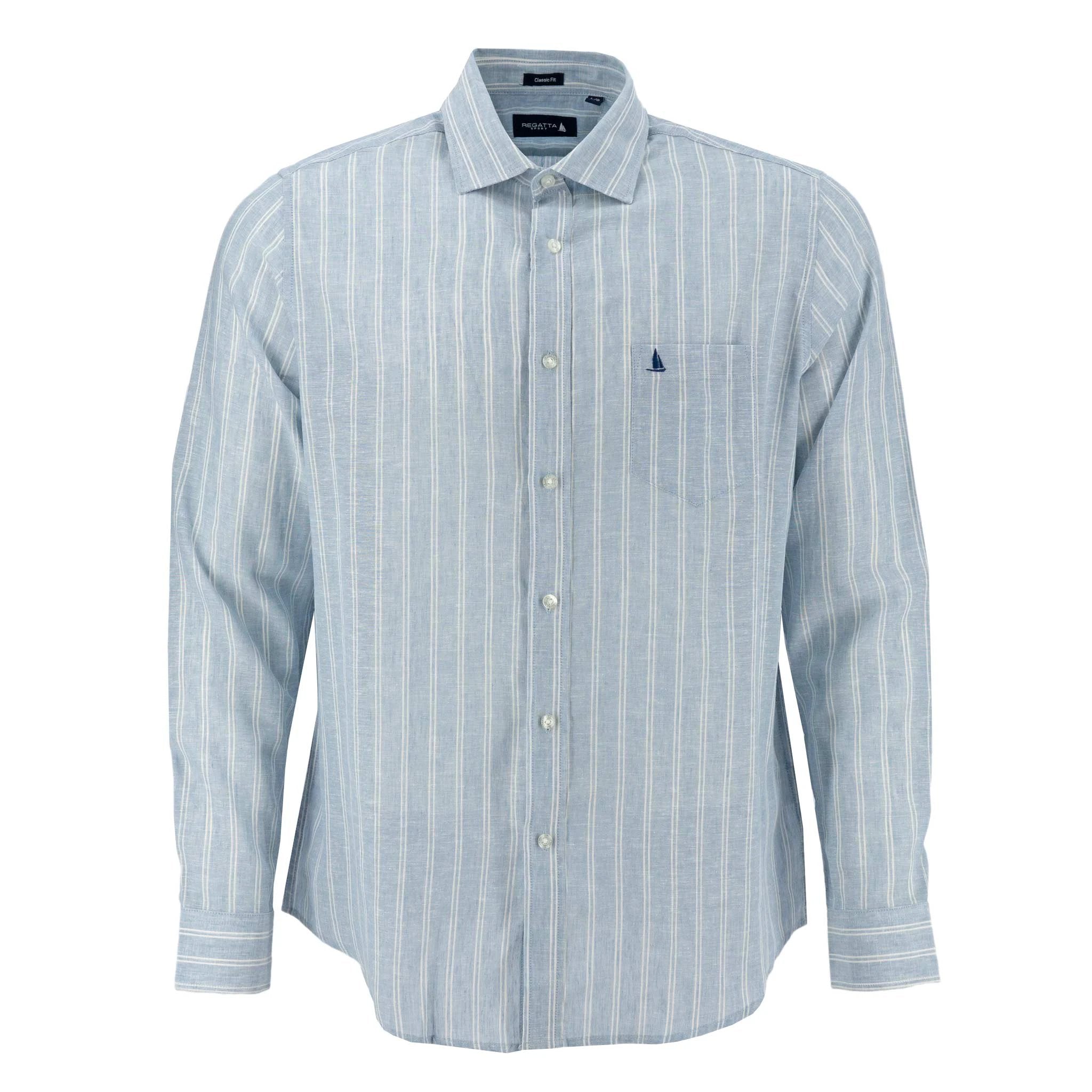 Camisa Regatta Mangas Largas Rayas Para Caballeros by Regatta