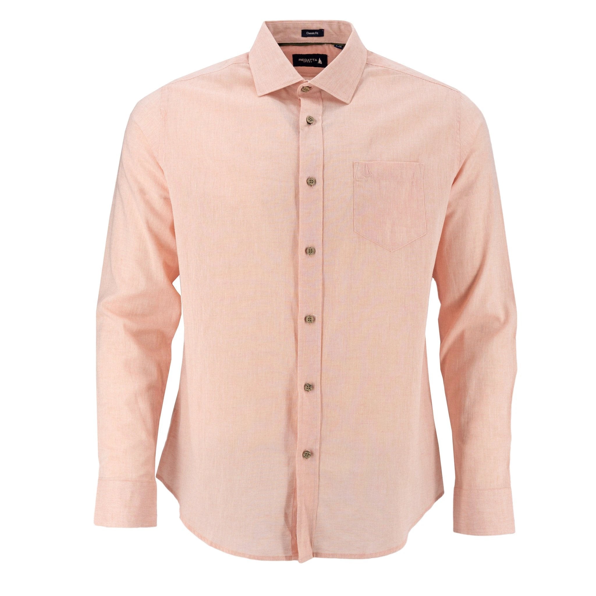 Camisa Regatta Mangas Largas Lisa Para Caballeros by Regatta