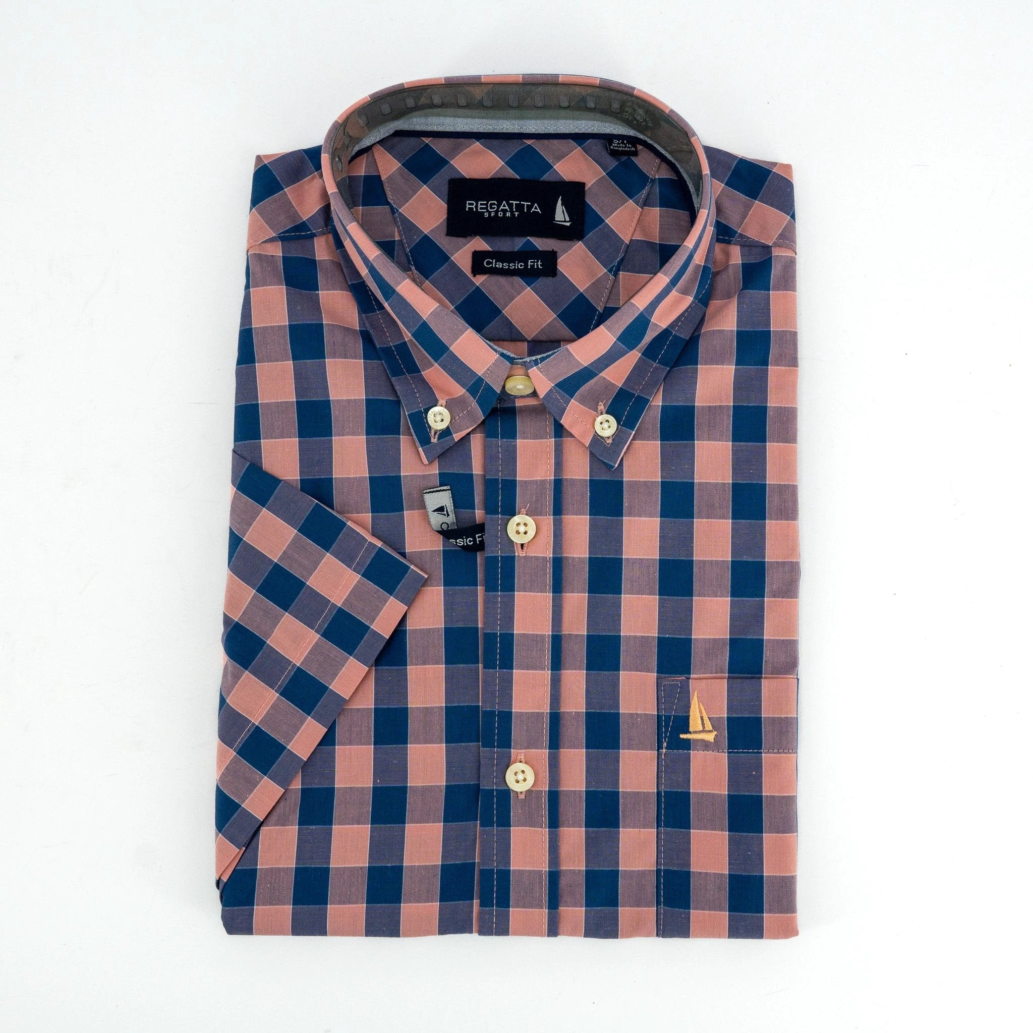 Camisa Regatta Mangas Cortas Cuadros P/ Caballeros by Regatta
