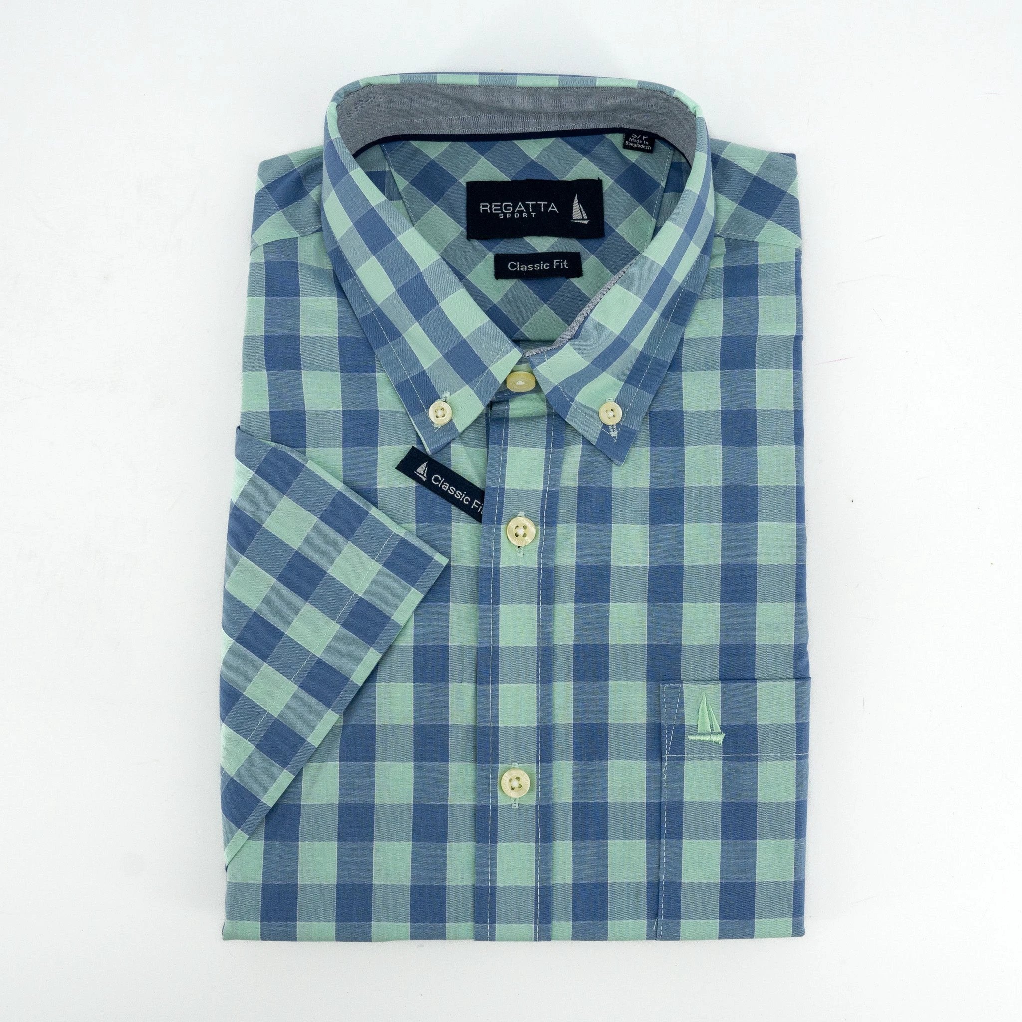 Camisa Regatta Mangas Cortas Cuadros P/ Caballeros by Regatta