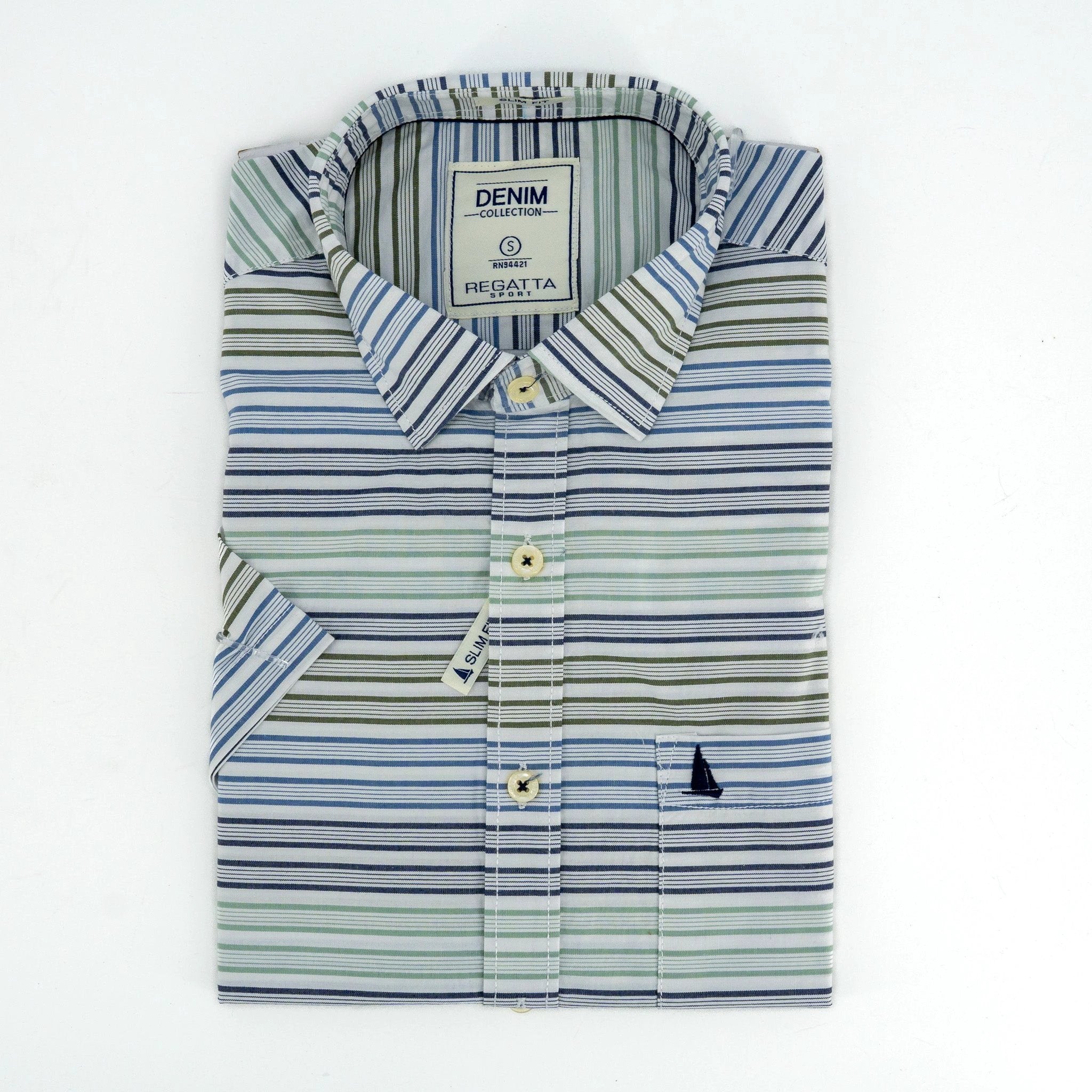 Camisa Regatta Mangas Cortas Rayas P/ Caballeros by Regatta