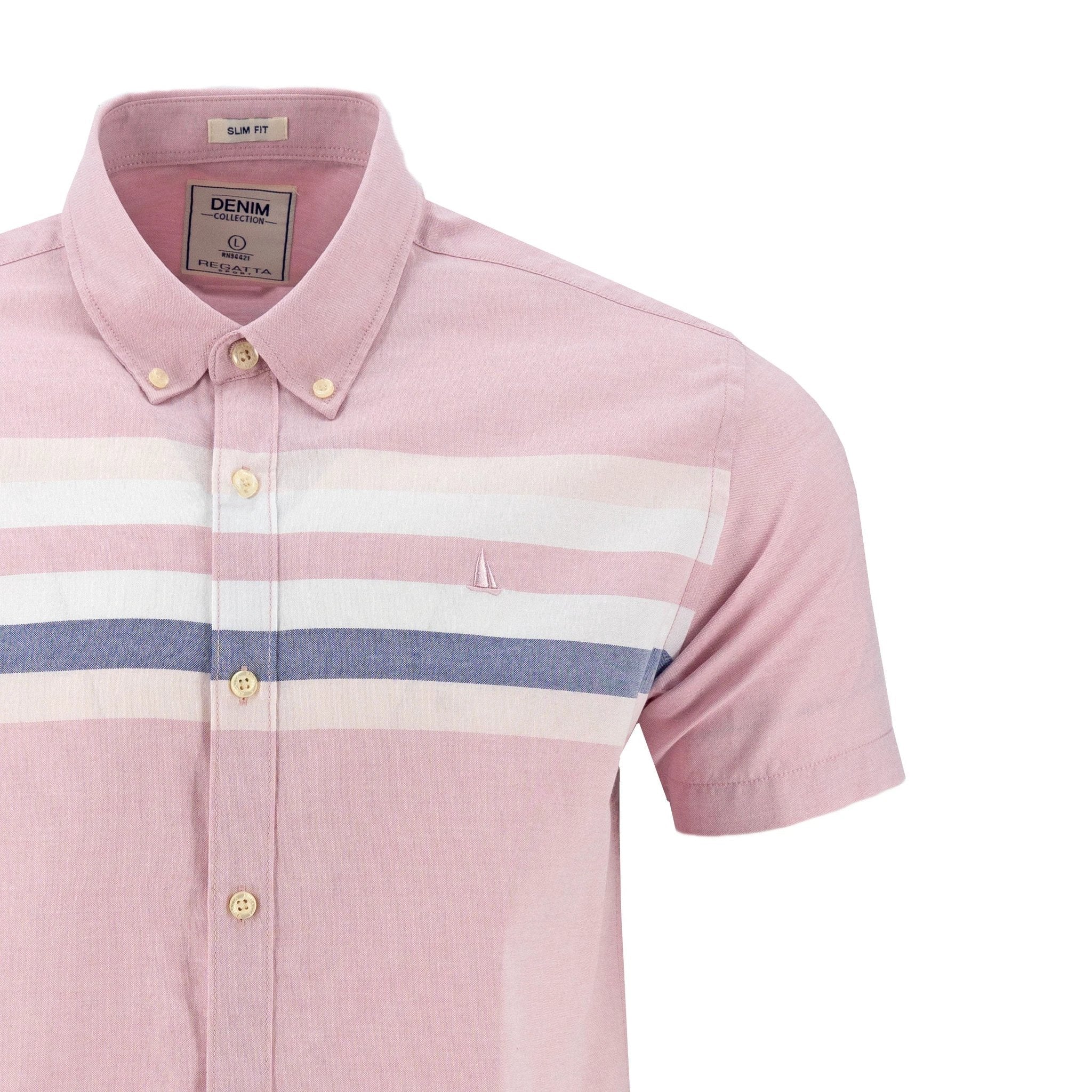 Camisa Regatta Mangas Cortas Rayas Para Caballeros by Regatta