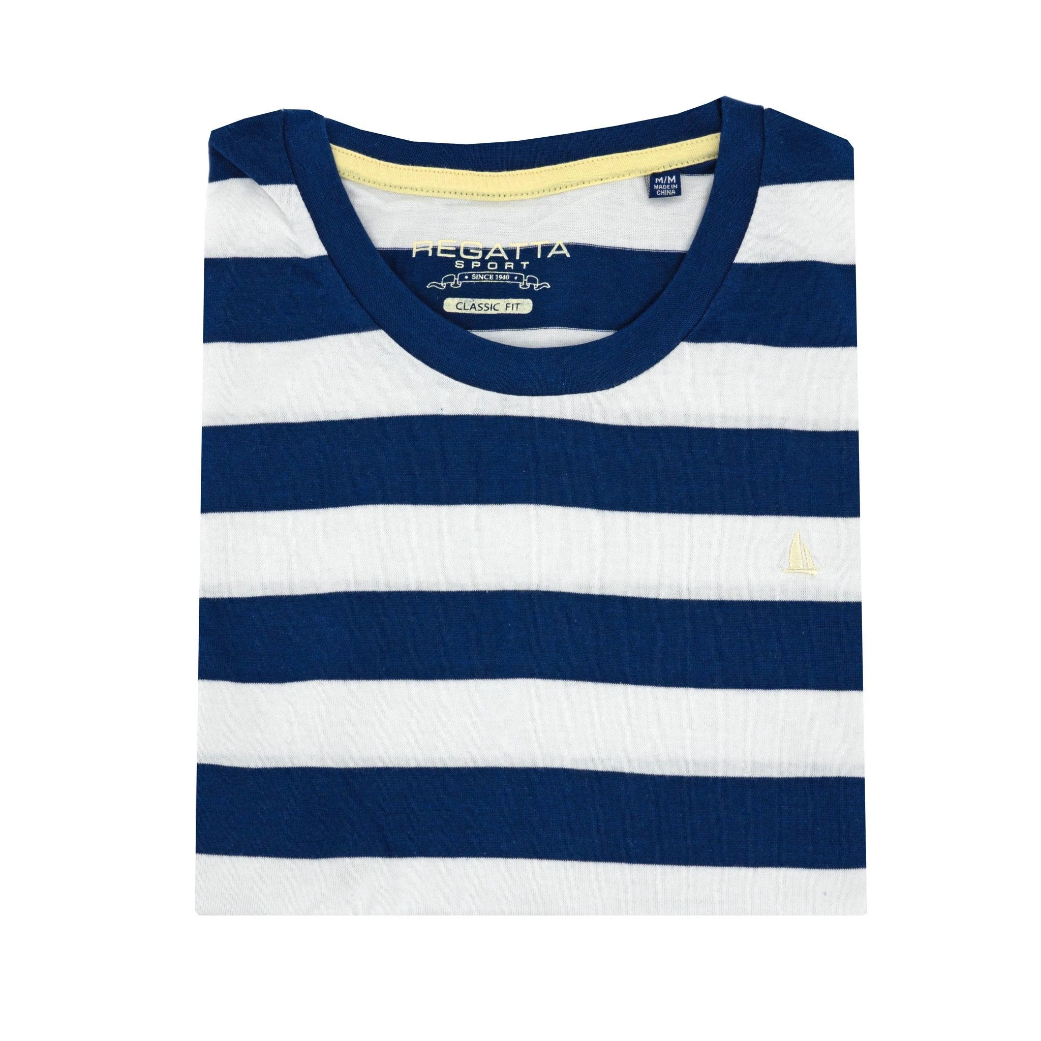 Camiseta Regatta Mangas Cortas Rayas P/ Caballeros by Regatta