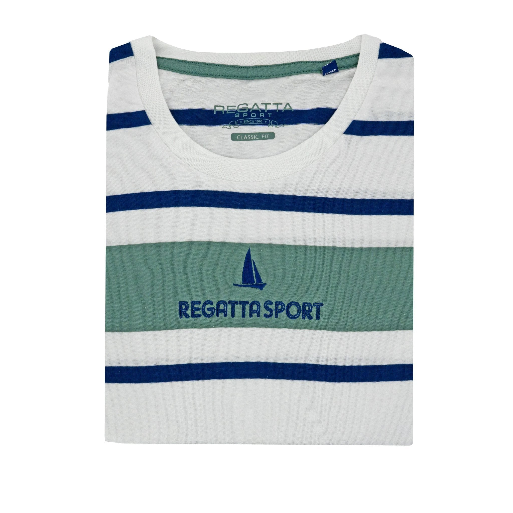 Camiseta Regatta Mangas Cortas Rayas P/ Caballeros by Regatta