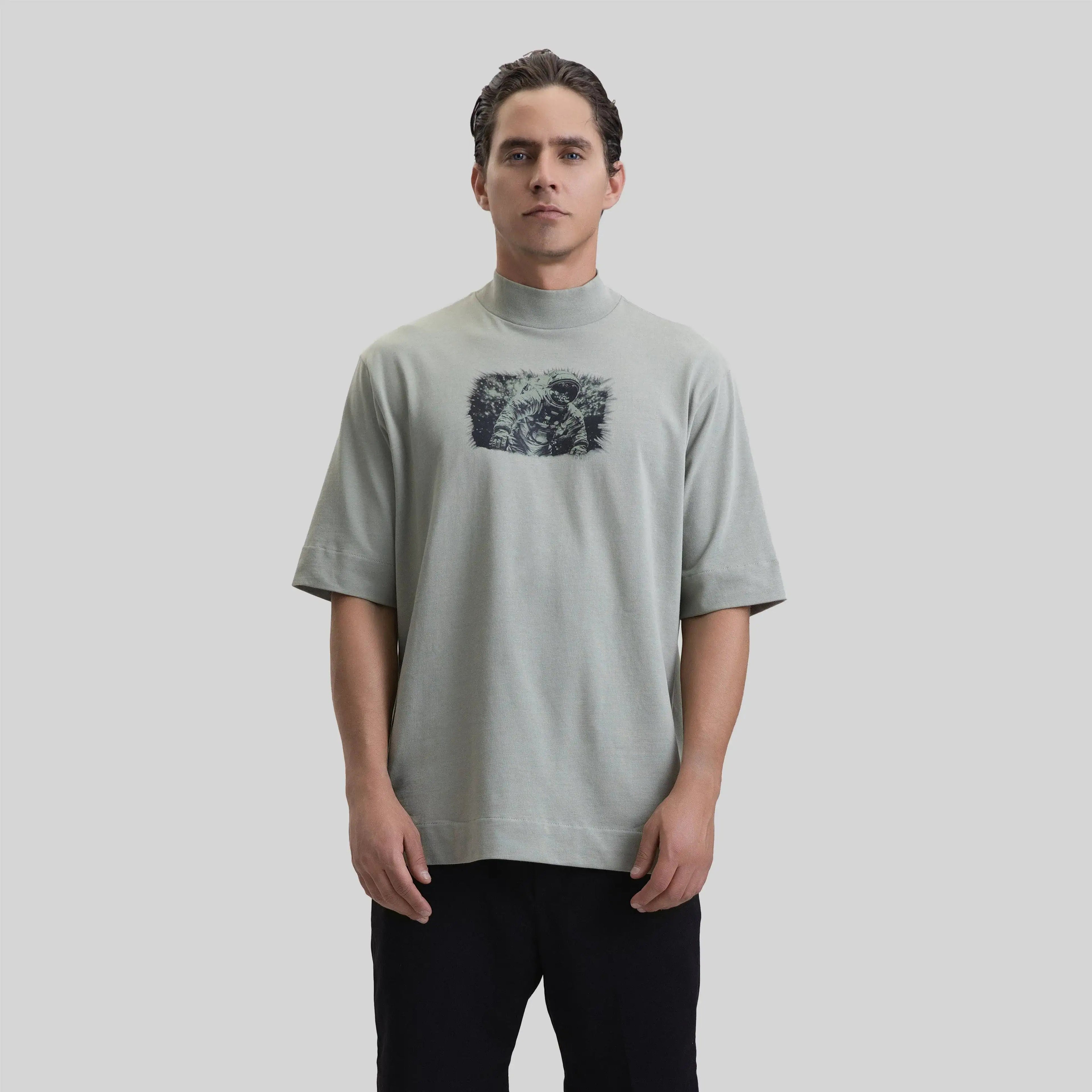 ROUGE T-SHIRT OVERSIZE SEA GRASS - Monastery