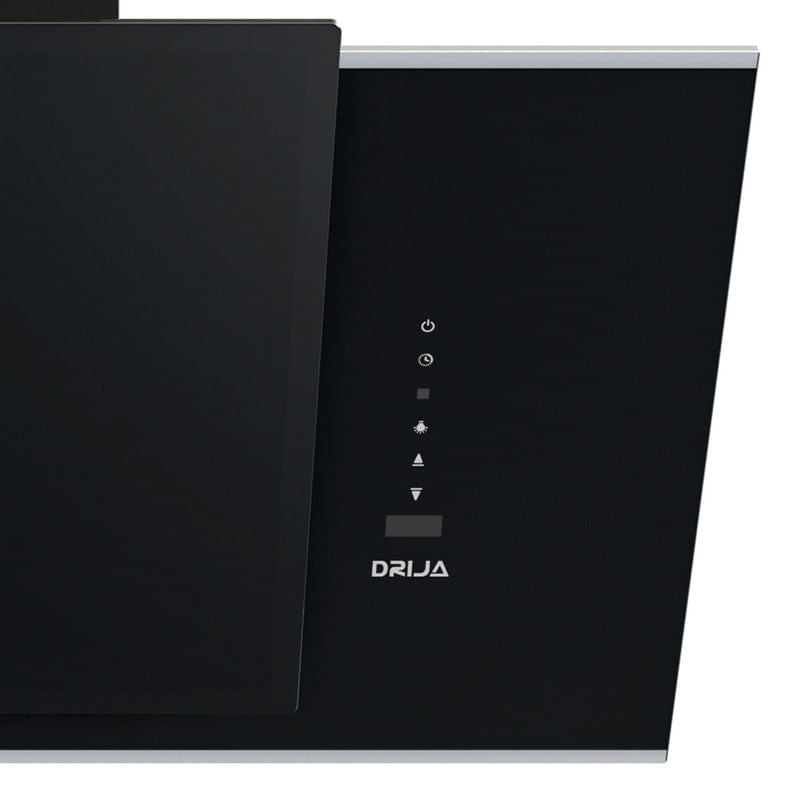 Extractor de Grasa DRIJA LED Vidrio Templado Negro TRIANGOLO 60