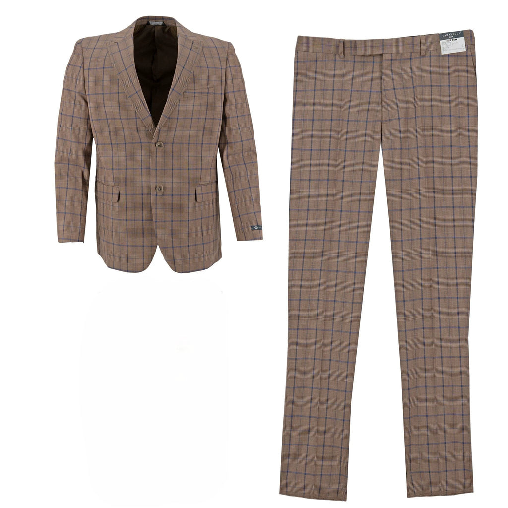 Traje Caravelli 2 Botones Cuadros P/ Caballeros by Caravelli