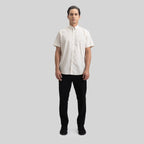 ASTON SHIRT SPORT SHORT SLEEVE MOONBEAM - Monastery