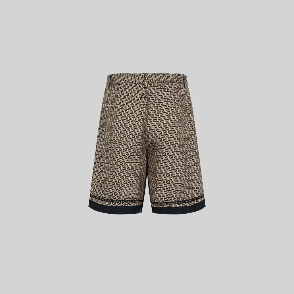SILK SET MEN OVERSIZE SOLEIL BLACK SAFARI - Monastery