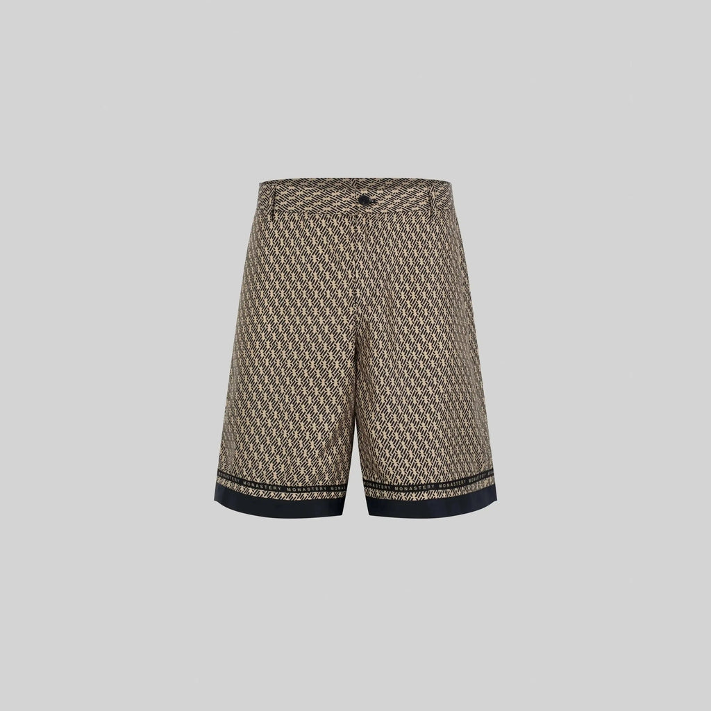 SILK SET MEN OVERSIZE SOLEIL BLACK SAFARI - Monastery