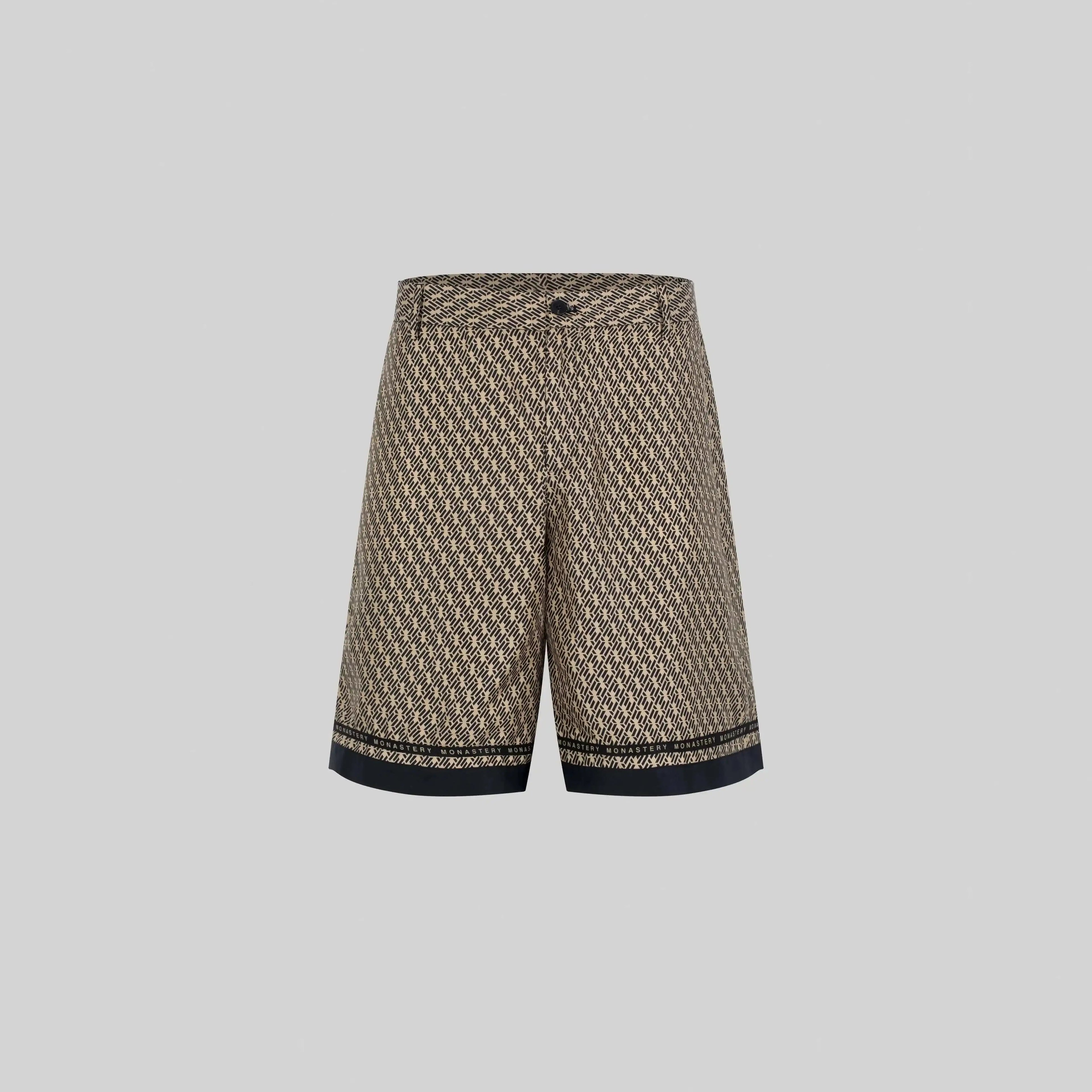 SILK SET MEN OVERSIZE SOLEIL BLACK SAFARI - Monastery