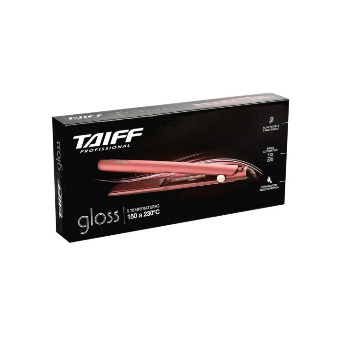 Plancha Taiff Gloss Rose Bivolt 150°c a 230°c