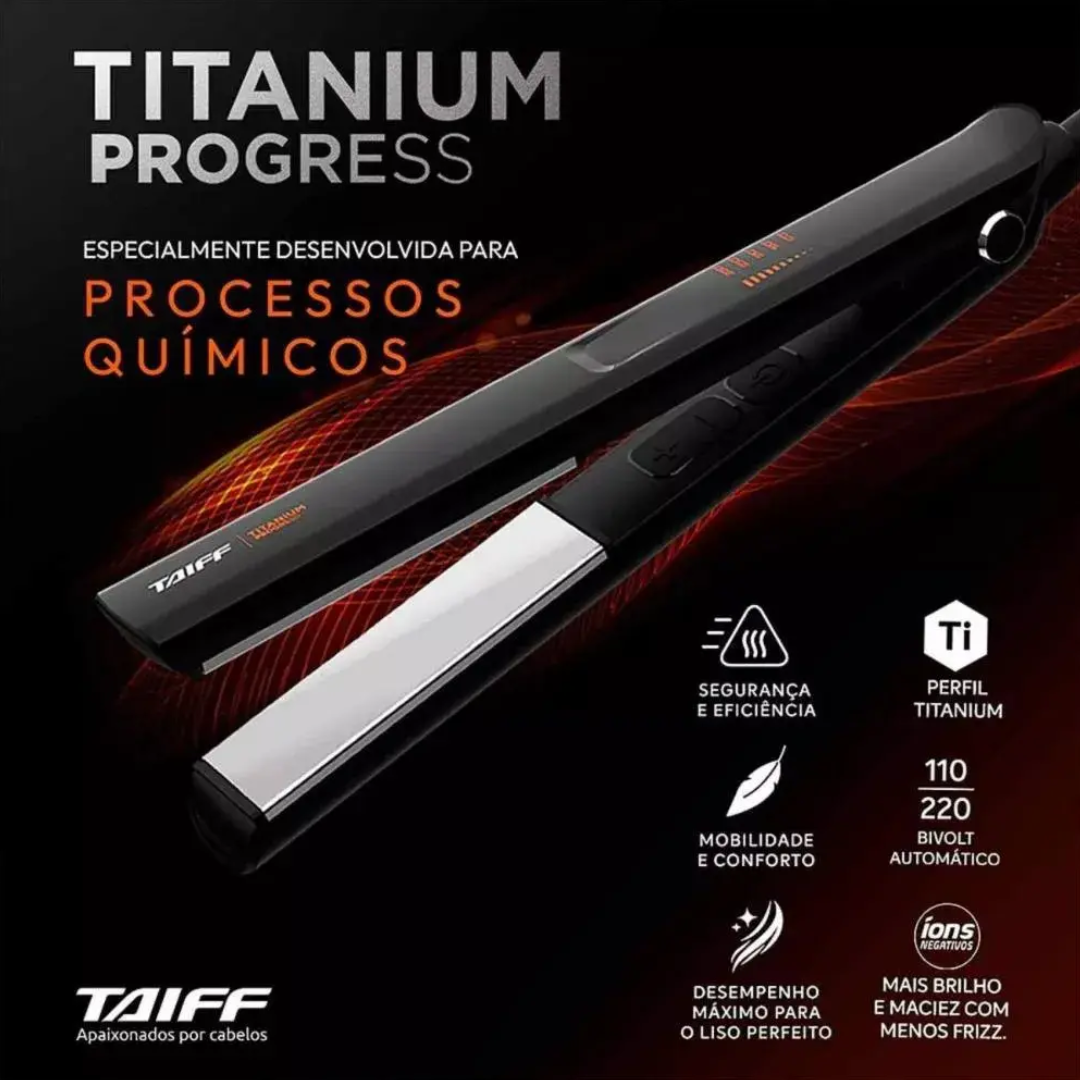 Plancha Taiff Titanium Progress - Bivolt
