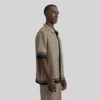 SILK SET MEN OVERSIZE SOLEIL BLACK SAFARI - Monastery