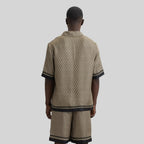 SILK SET MEN OVERSIZE SOLEIL BLACK SAFARI - Monastery