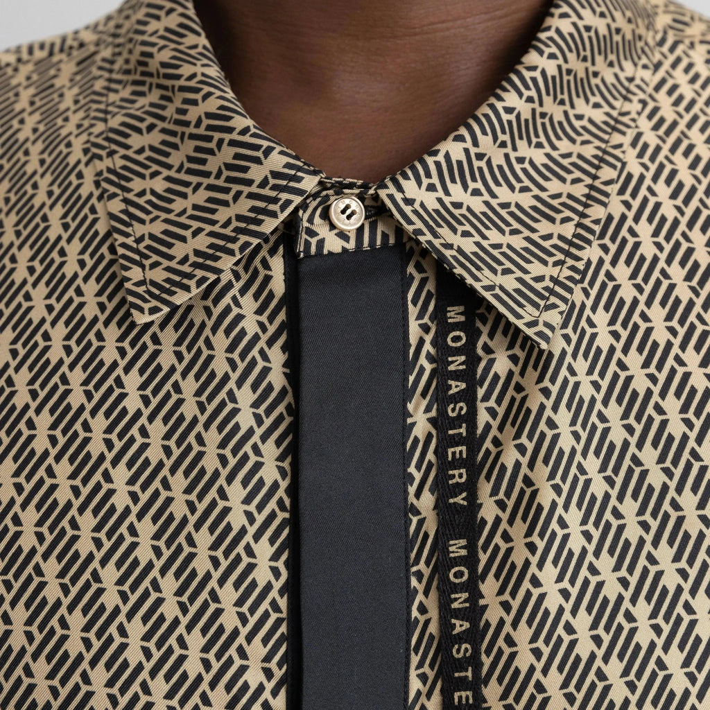 SILK SET MEN OVERSIZE SOLEIL BLACK SAFARI - Monastery