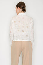 Blusa Story On Mangas Largas Eyelet Para Damas by Story On