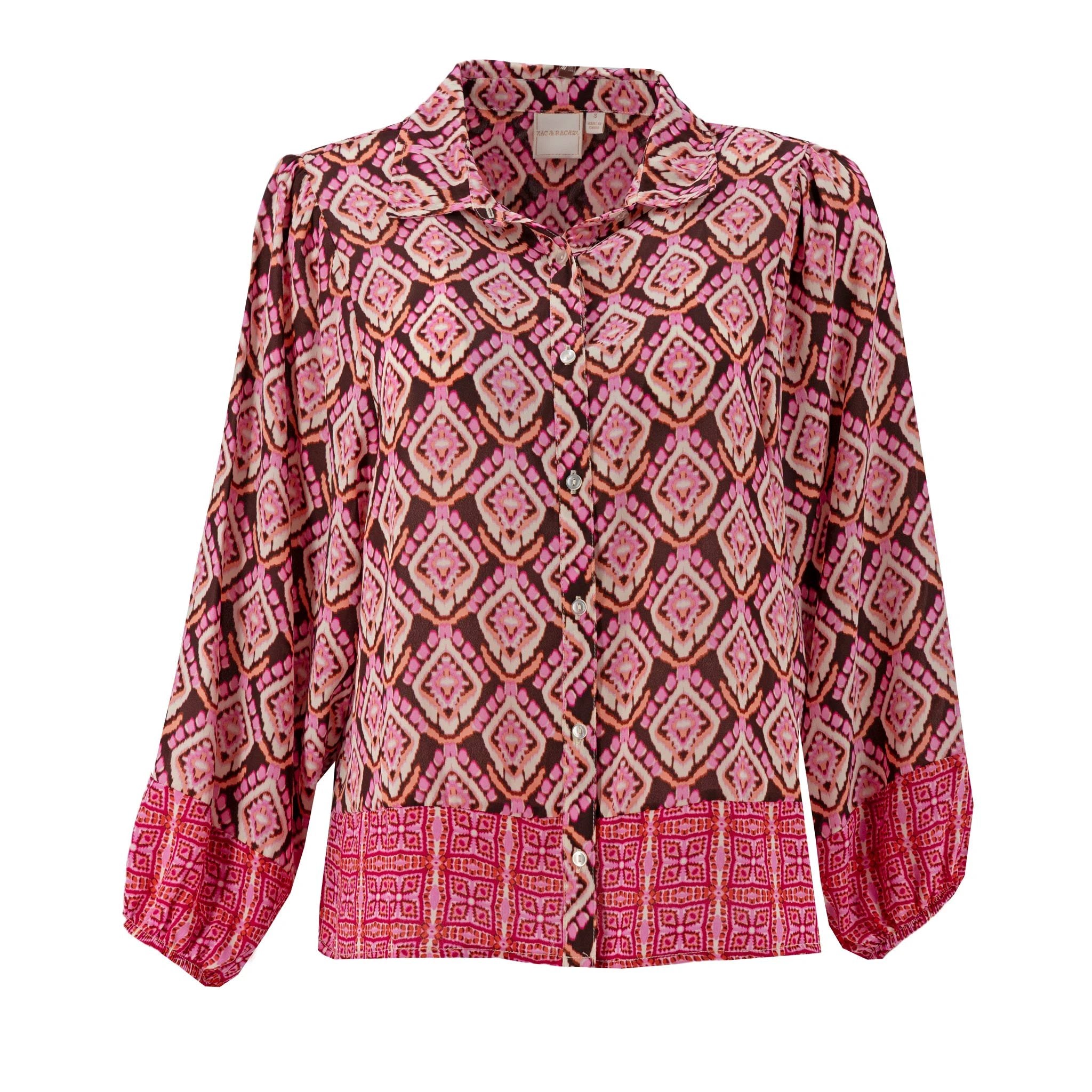 Blusa Zac & Rachel Mangas Largas Estampada Para Damas by Zac & Rachel