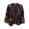 Blusa Zac & Rachel Mangas Largas Floral Plizada Para Damas by Zac & Rachel