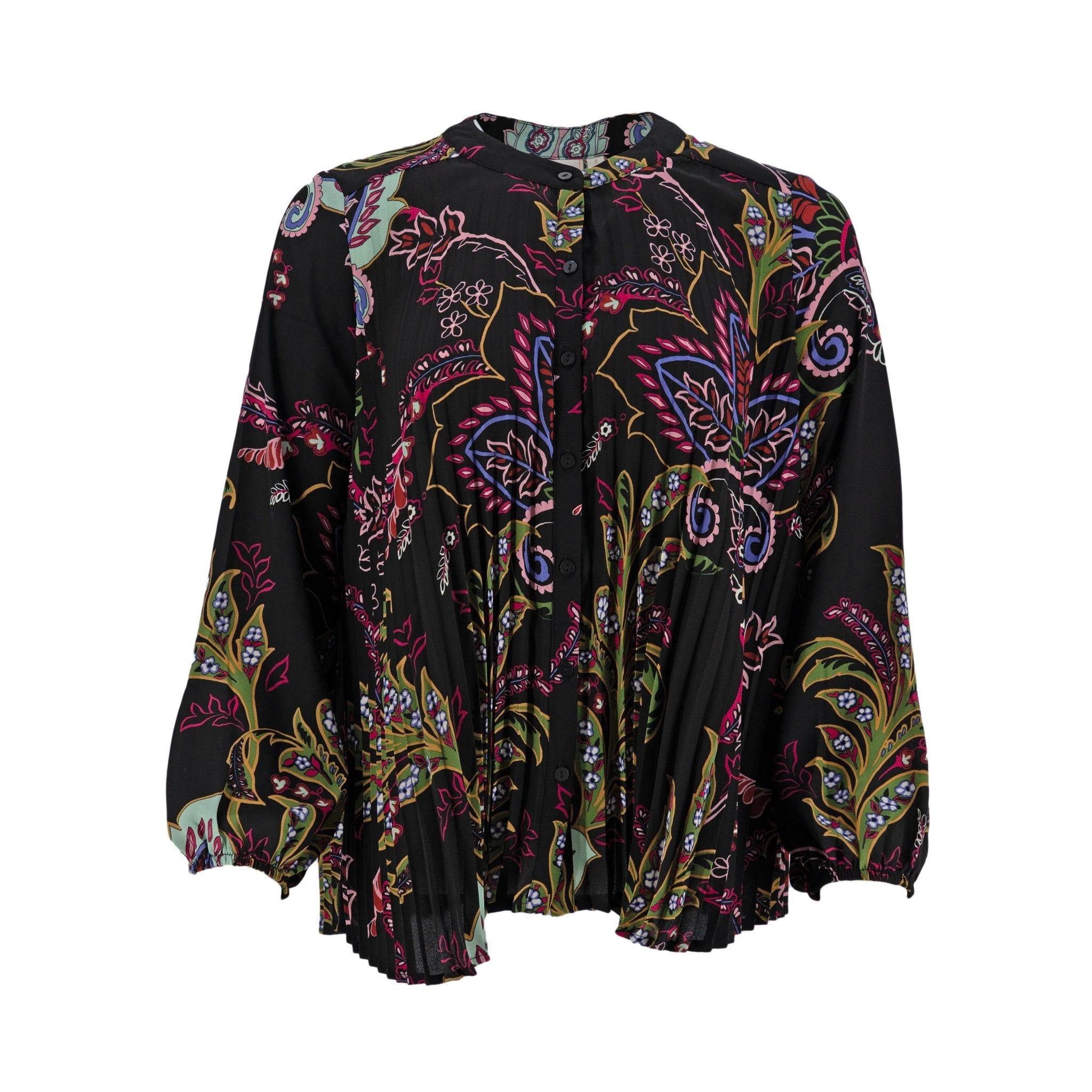 Blusa Zac & Rachel Mangas Largas Floral Plizada Para Damas by Zac & Rachel