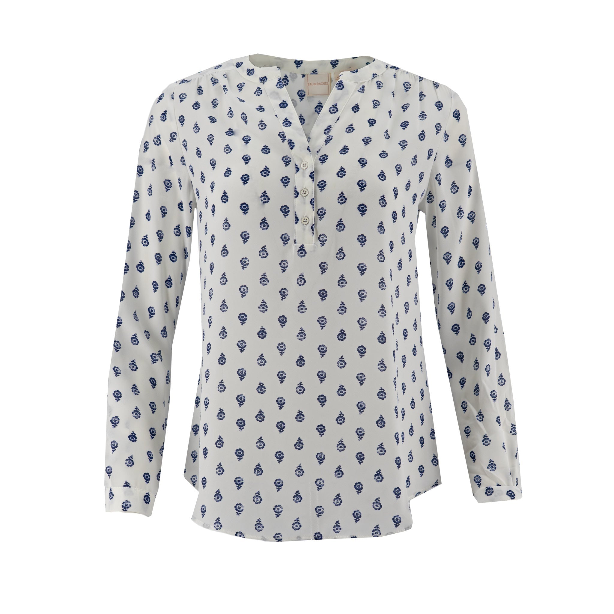 Blusa Zac & Rachel Mangas Largas Floral para Damas
