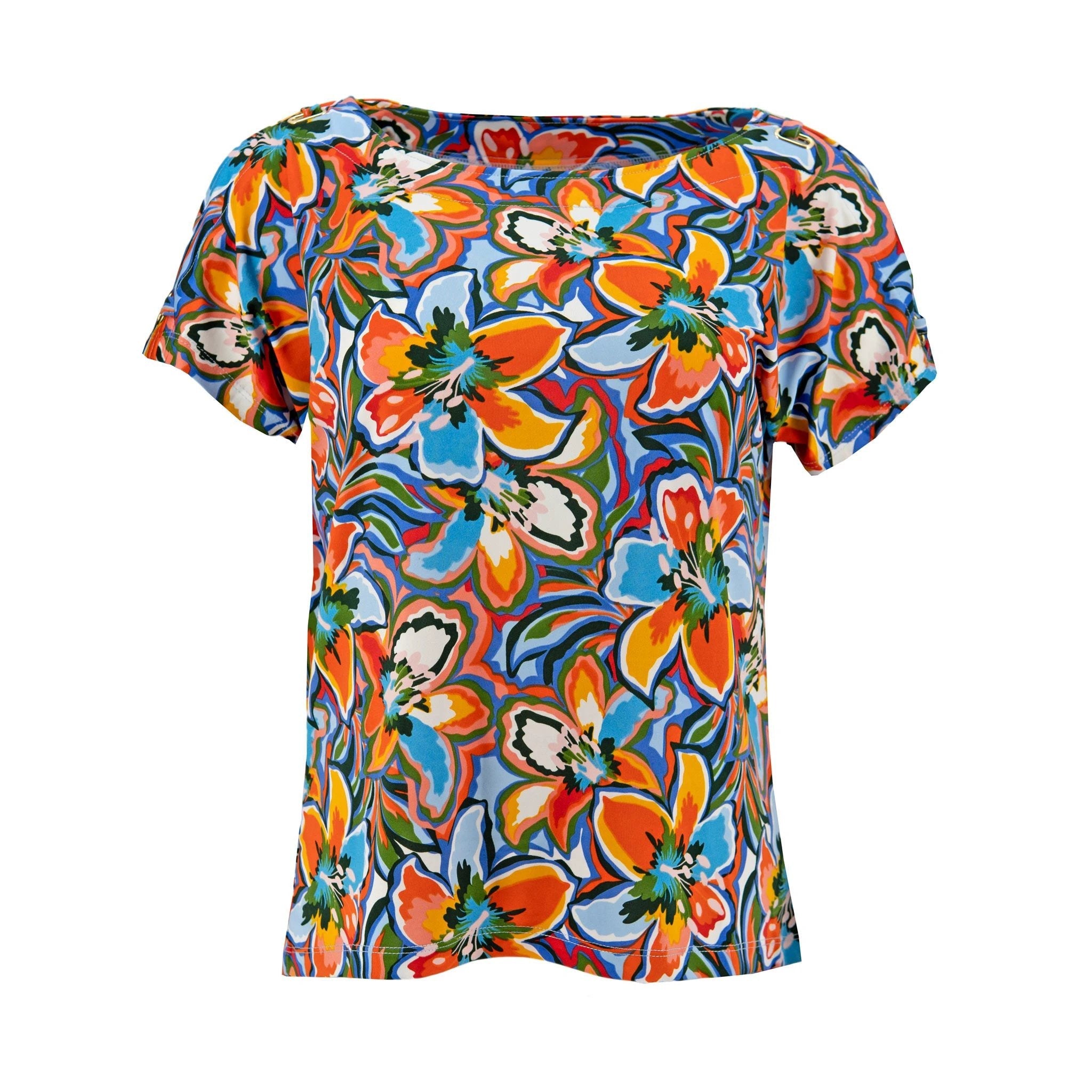 Blusa Zac & Rachel Mangas Cortas Floral Para Damas by Zac & Rachel