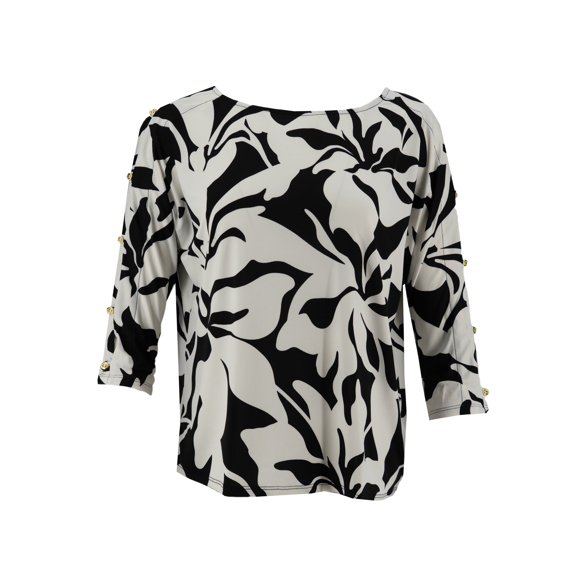 Blusa Zac & Rachel Mangas 3/4 Floral para Damas